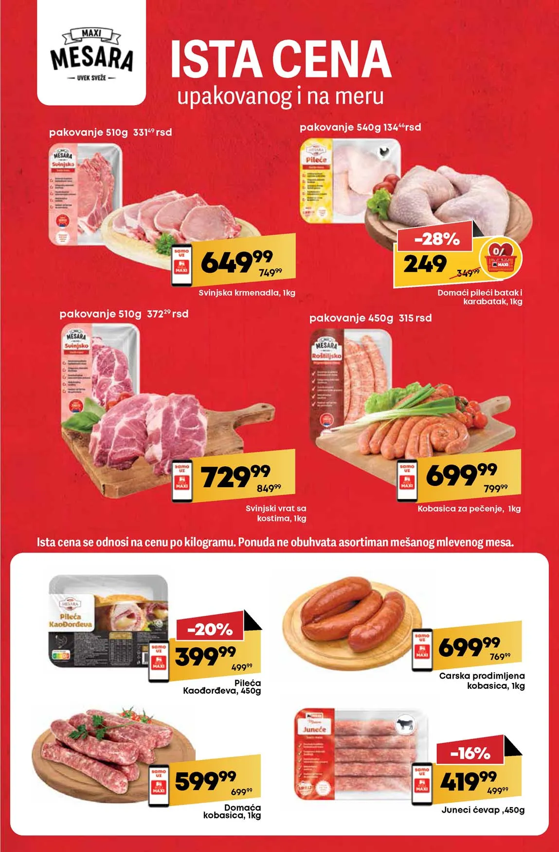 Maxi nedeljna akcija sniženja