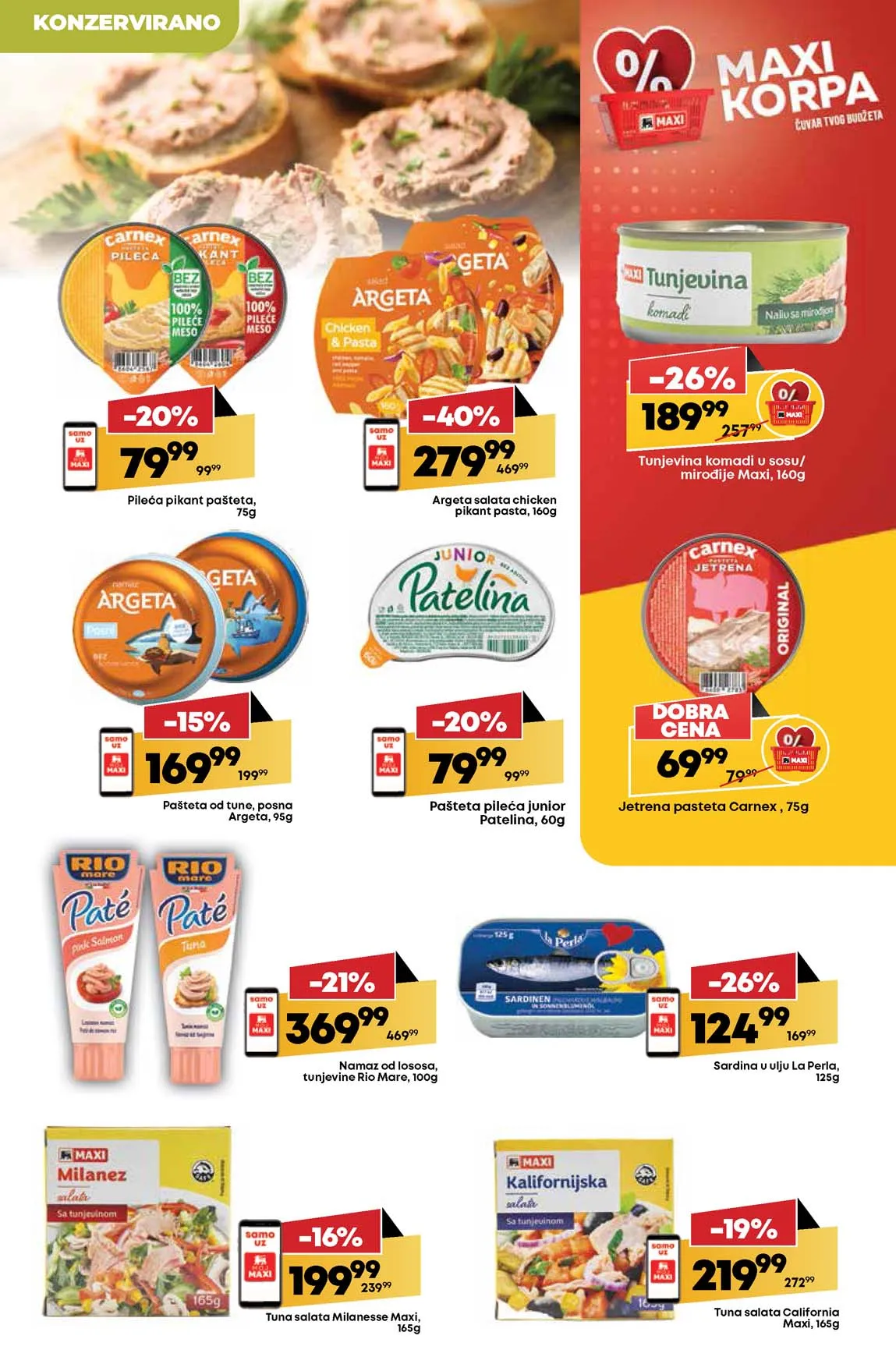 Maxi nedeljna akcija sniženja
