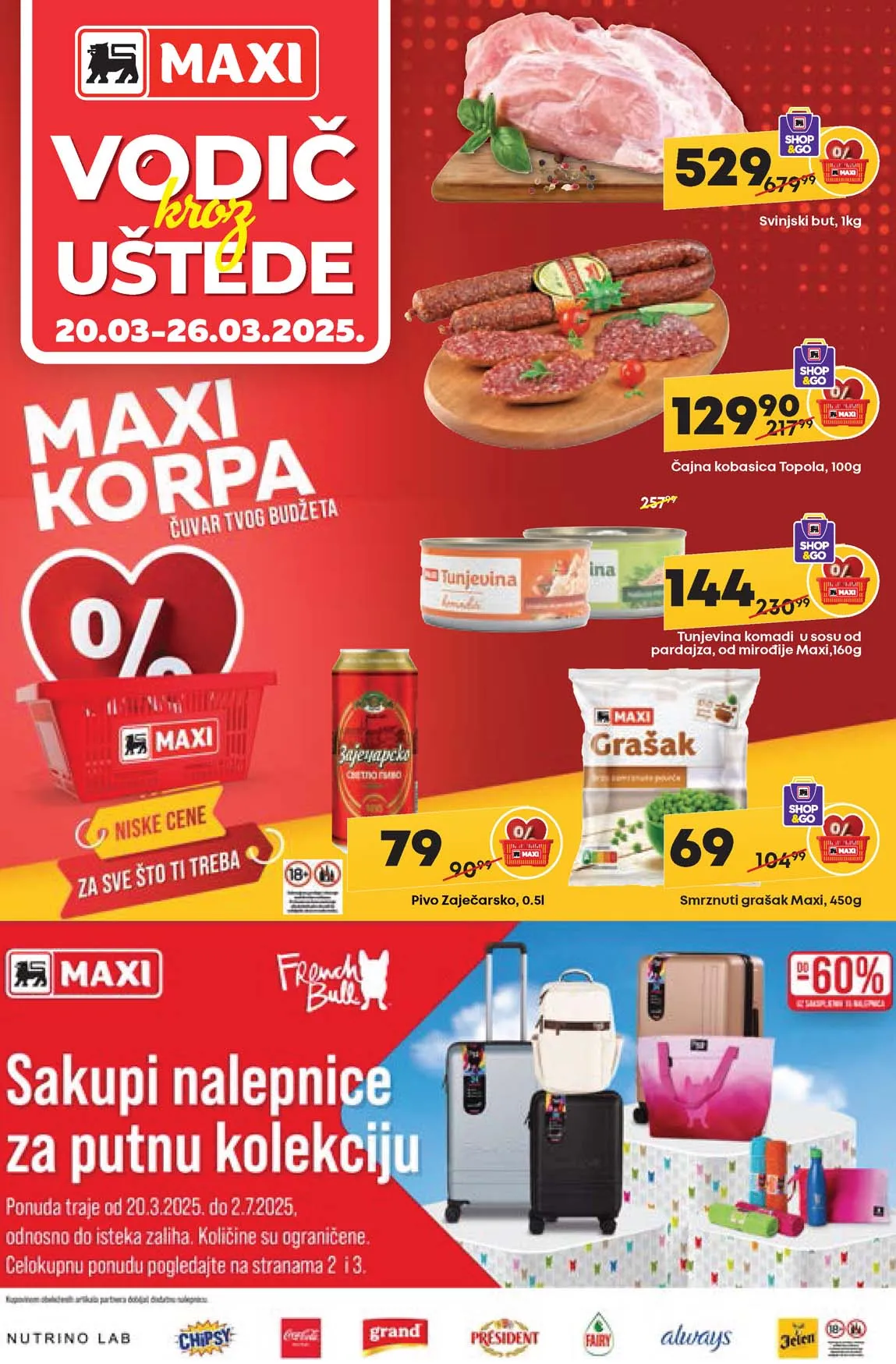 MAXI akcija Katalog Vodič kroz uštede sniženja do 26.03.2025