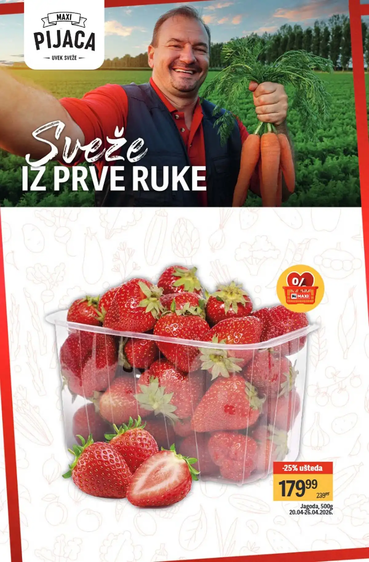 Maxi nedeljni katalog strana 8 slatkiši grickalice i poslastice Srbija mart  2026