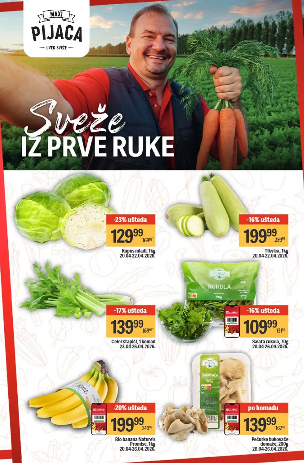 Maxi nedeljni katalog strana 9 osnovne namirnice brašno ulje šećer Srbija mart  2026