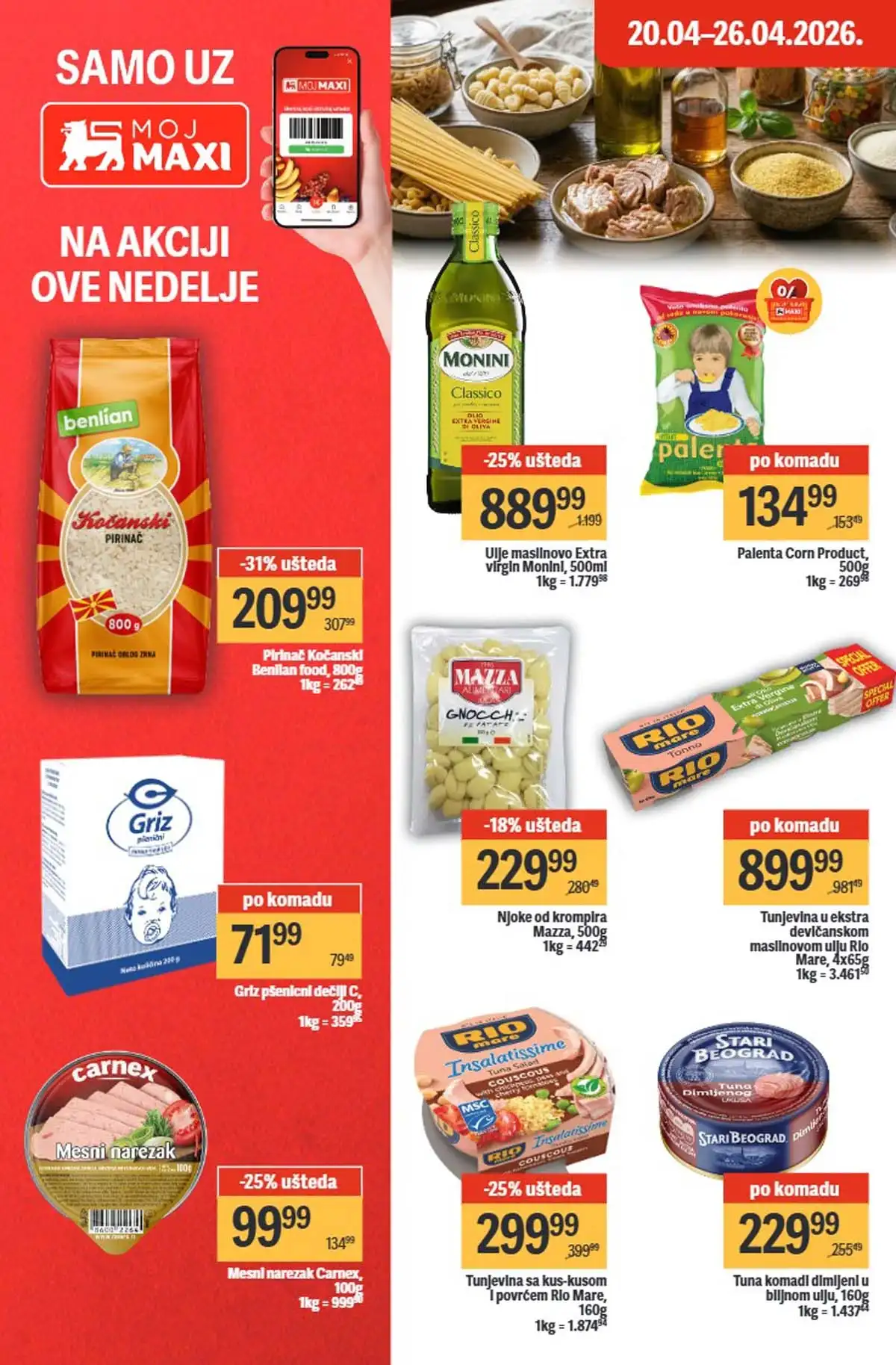 Maxi nedeljni katalog strana 18 posebne nedeljne ponude Srbija mart  2026