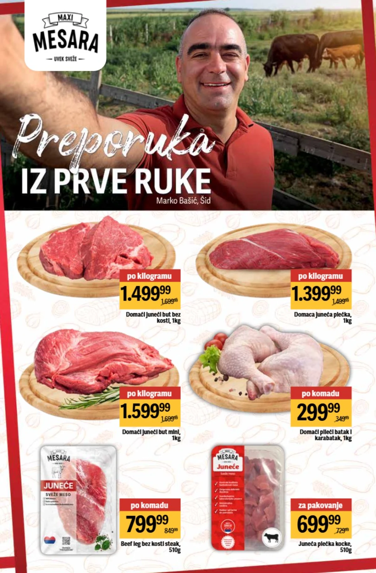 Maxi katalog 21–27.05.2026 strana 9 – osnovne namirnice na akciji Maxi akcija 21–27.05.2026 strana 9 – osnovne namirnice i proizvodi po sniženim cenama