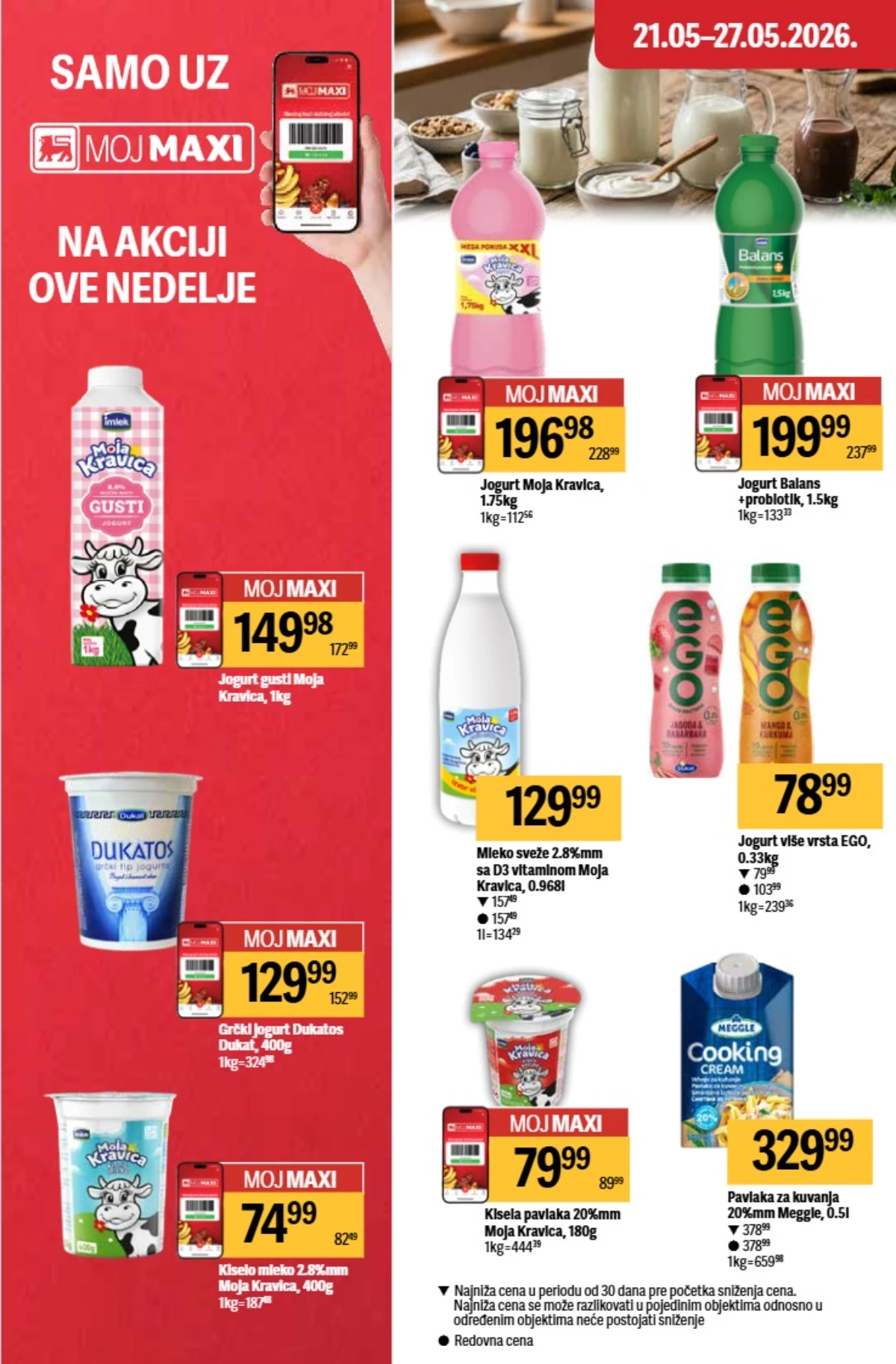Maxi katalog 21–27.05.2026 strana 18 – specijalne ponude na akciji Maxi akcija 21–27.05.2026 strana 18 – posebne nedeljne ponude i sniženja