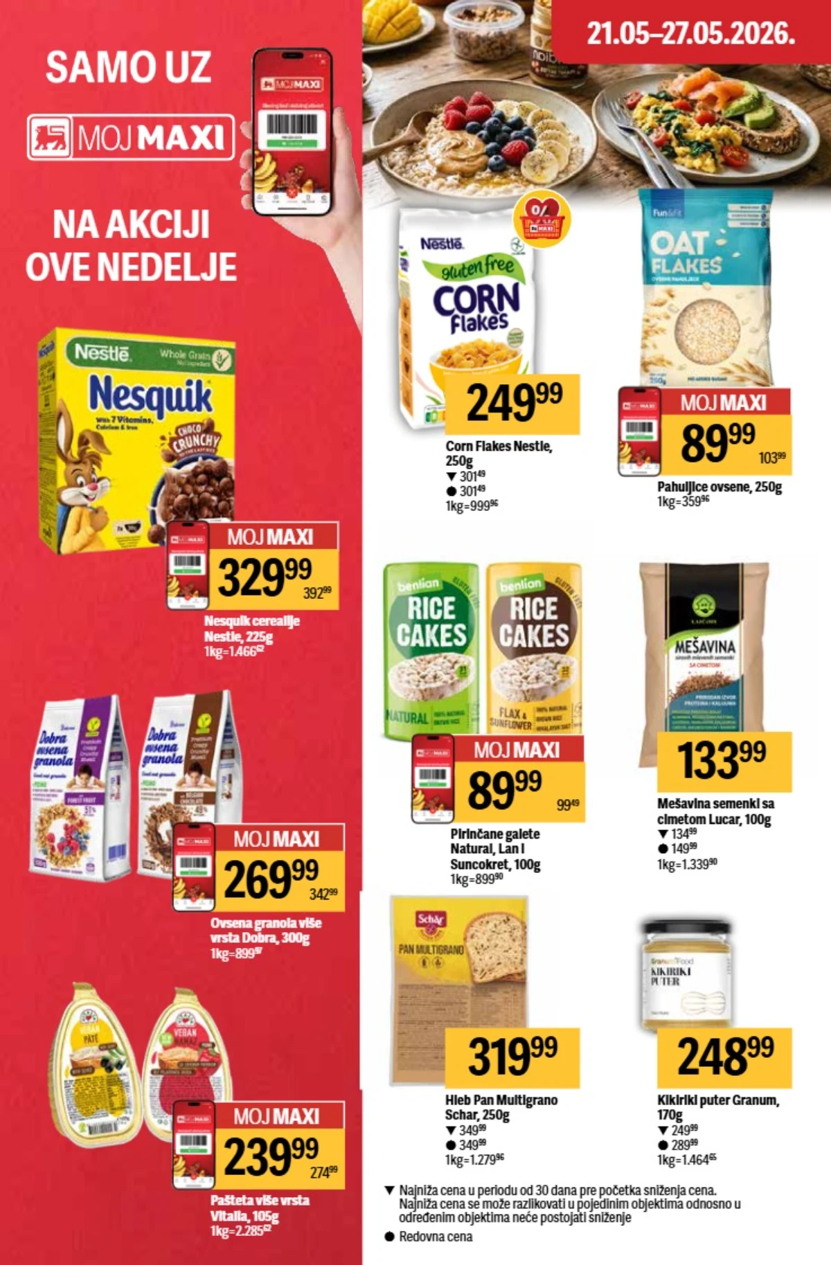 Maxi katalog 21–27.05.2026 strana 20 – promocije i dodatni popusti Maxi akcija 21–27.05.2026 strana 20 – promocije i specijalne ponude na akciji