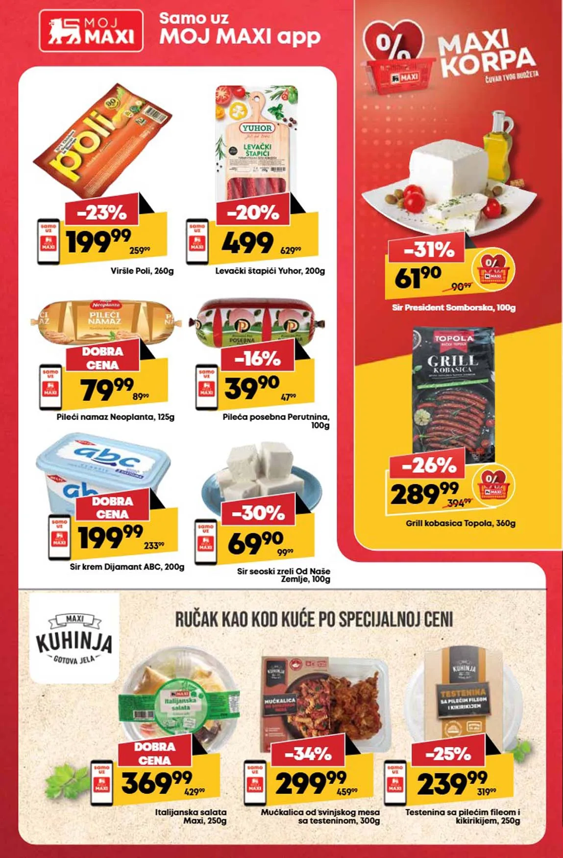 Maxi nedeljna akcija sniženja