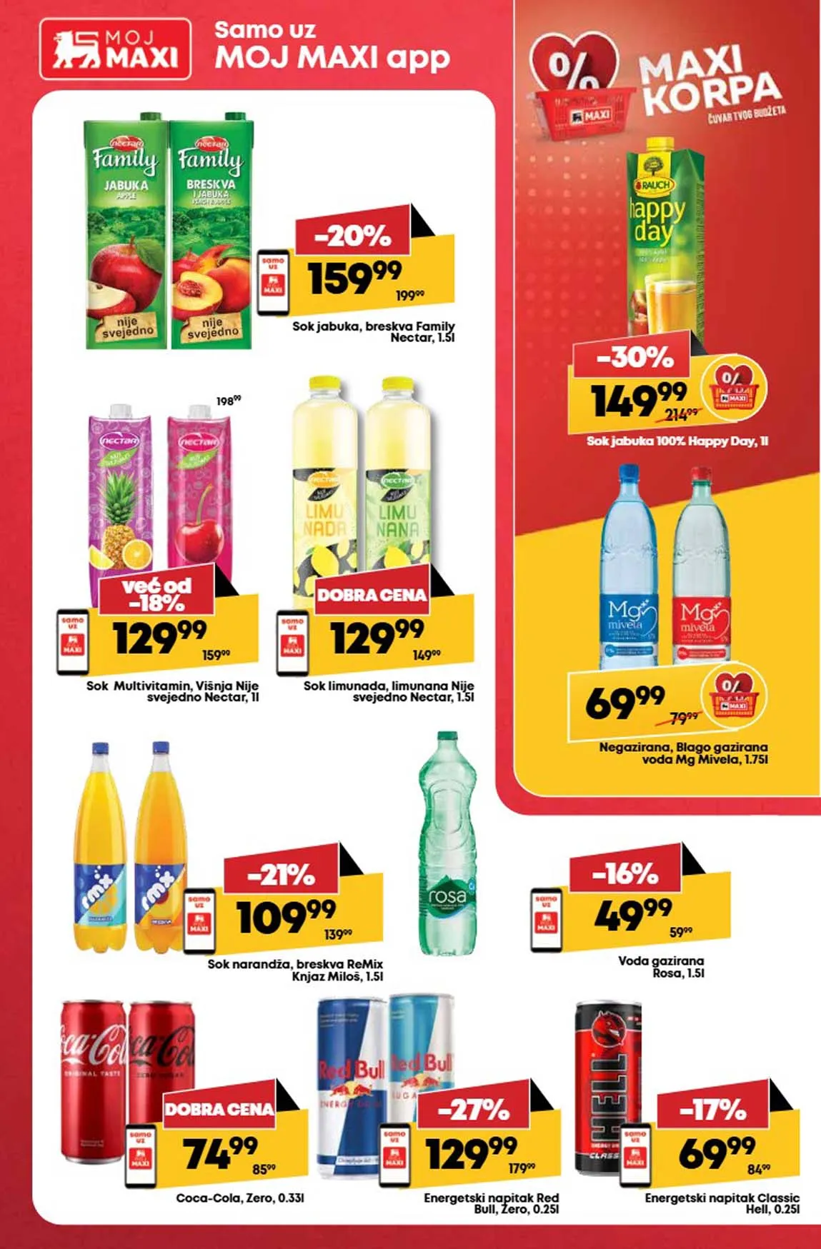 Maxi nedeljna akcija sniženja