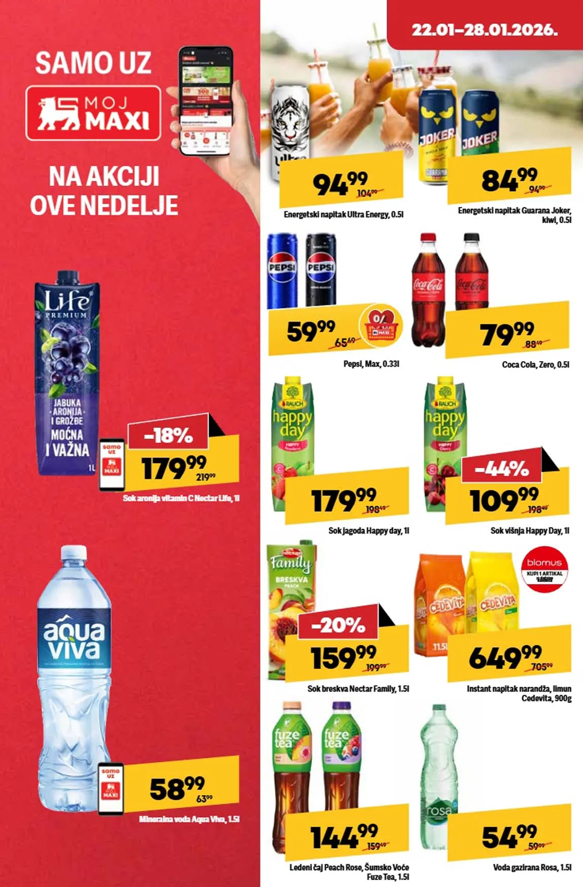Maxi nedeljna akcija sniženja Maxi nedeljna akcija sniženja
