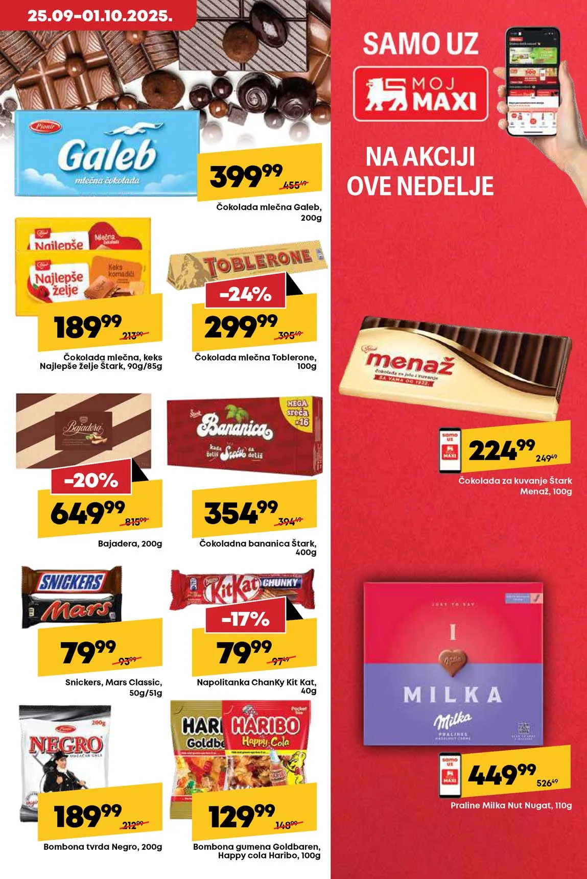 Maxi nedeljna akcija sniženja