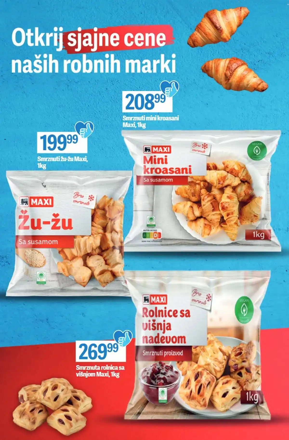 Maxi nedeljna akcija katalog strana 6 voće i povrće popusti do 4. mart 2026 Maxi nedeljni katalog strana 6 voće i povrće po sniženim cenama Srbija mart 2026