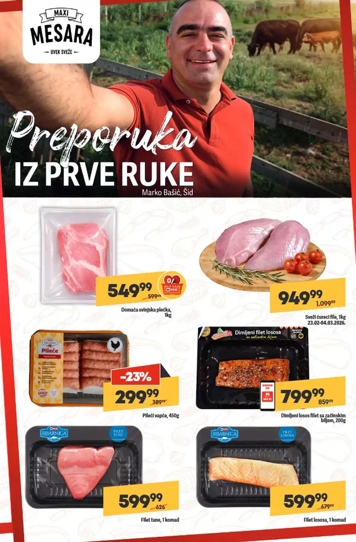 Maxi katalog nedeljna akcija strana 13 proizvodi popusti do 4. mart 2026 Maxi nedeljni katalog strana 13 proizvodi za bebe i porodicu Srbija mart 2026