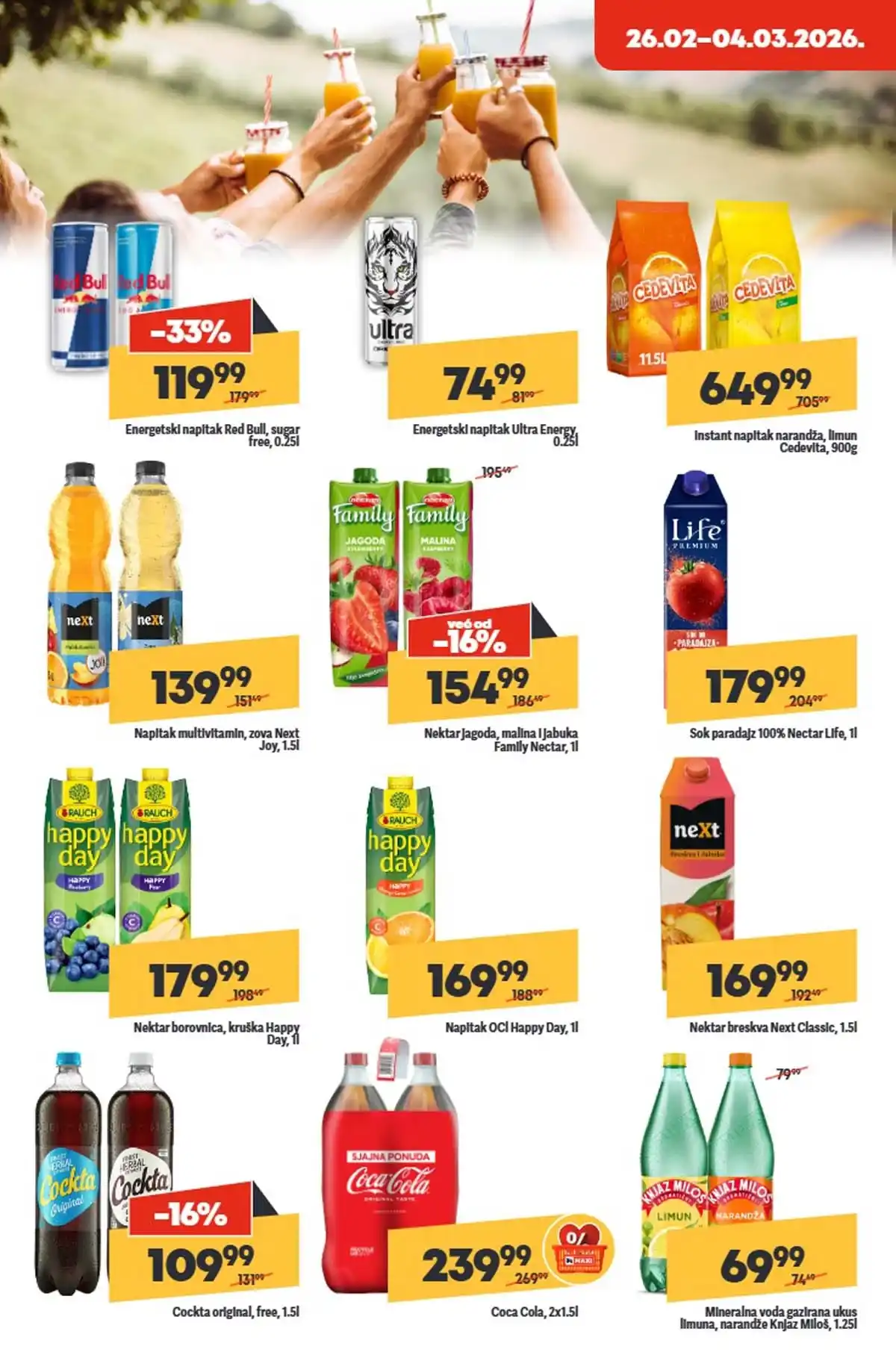 Maxi nedeljna akcija katalog strana 22 sezonske ponude do 4. mart 2026 Maxi nedeljni katalog strana 22 sezonske akcije i proizvodi Srbija mart 2026