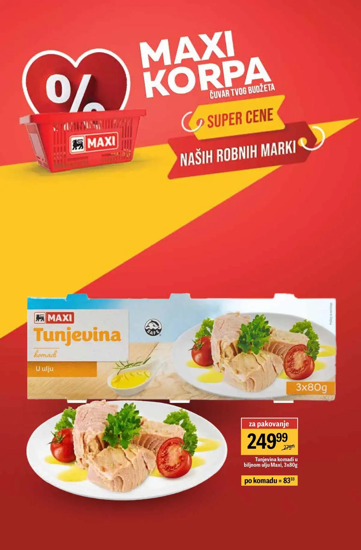 Maxi nedeljna akcija katalog strana 2 popusti Srbija do 01. april 2026 Maxi nedeljni katalog strana 2 sniženja prehrane i proizvoda za domaćinstvo Srbija mart 2026