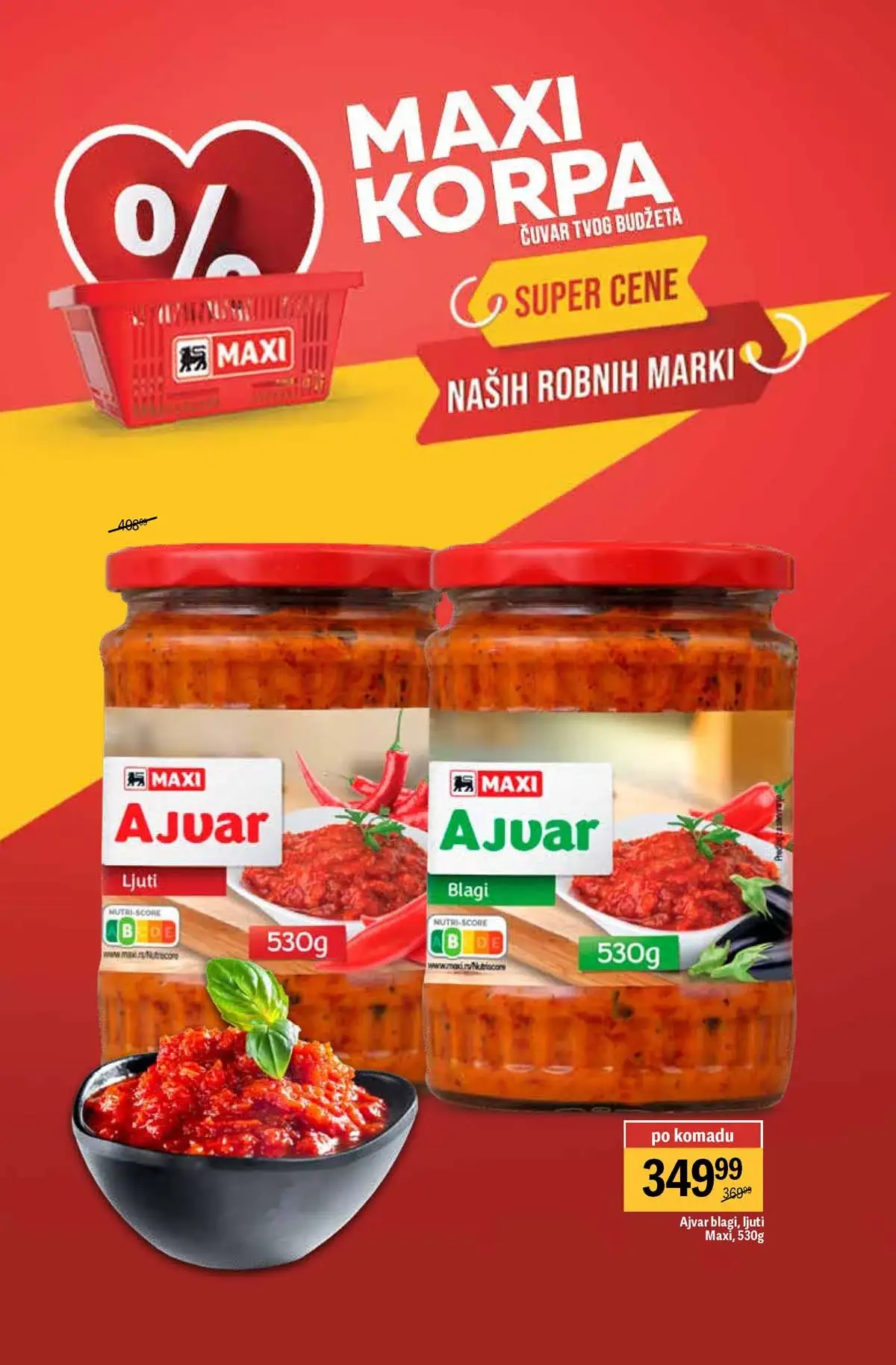 Maxi katalog nedeljna akcija strana 3 popusti do 01. april 2026 Maxi nedeljni katalog strana 3 akcijske cene hrane i pića Srbija mart 2026