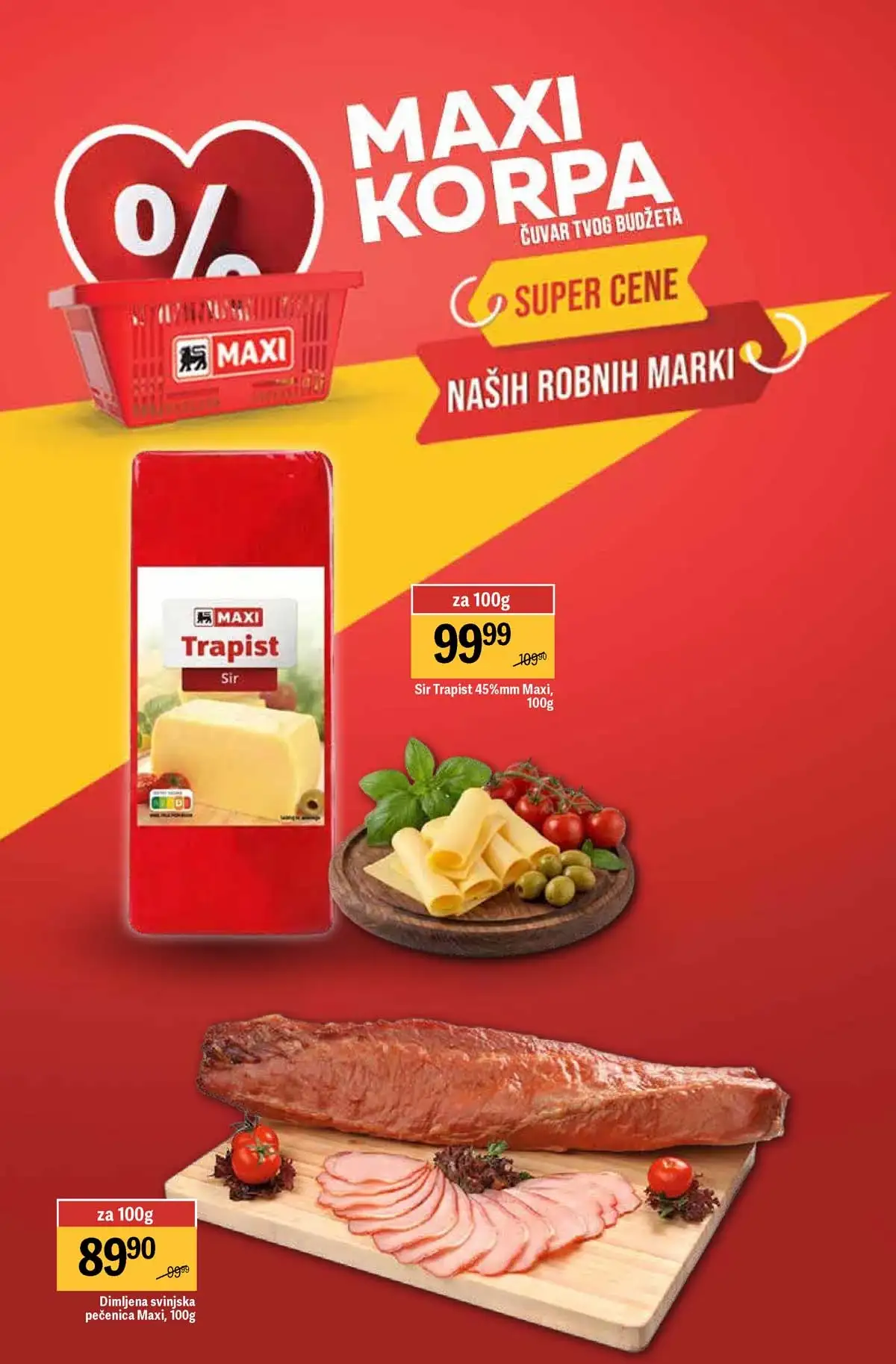 Maxi nedeljna akcija katalog strana 6 voće i povrće popusti do 01. april 2026 Maxi nedeljni katalog strana 6 voće i povrće po sniženim cenama Srbija mart 2026