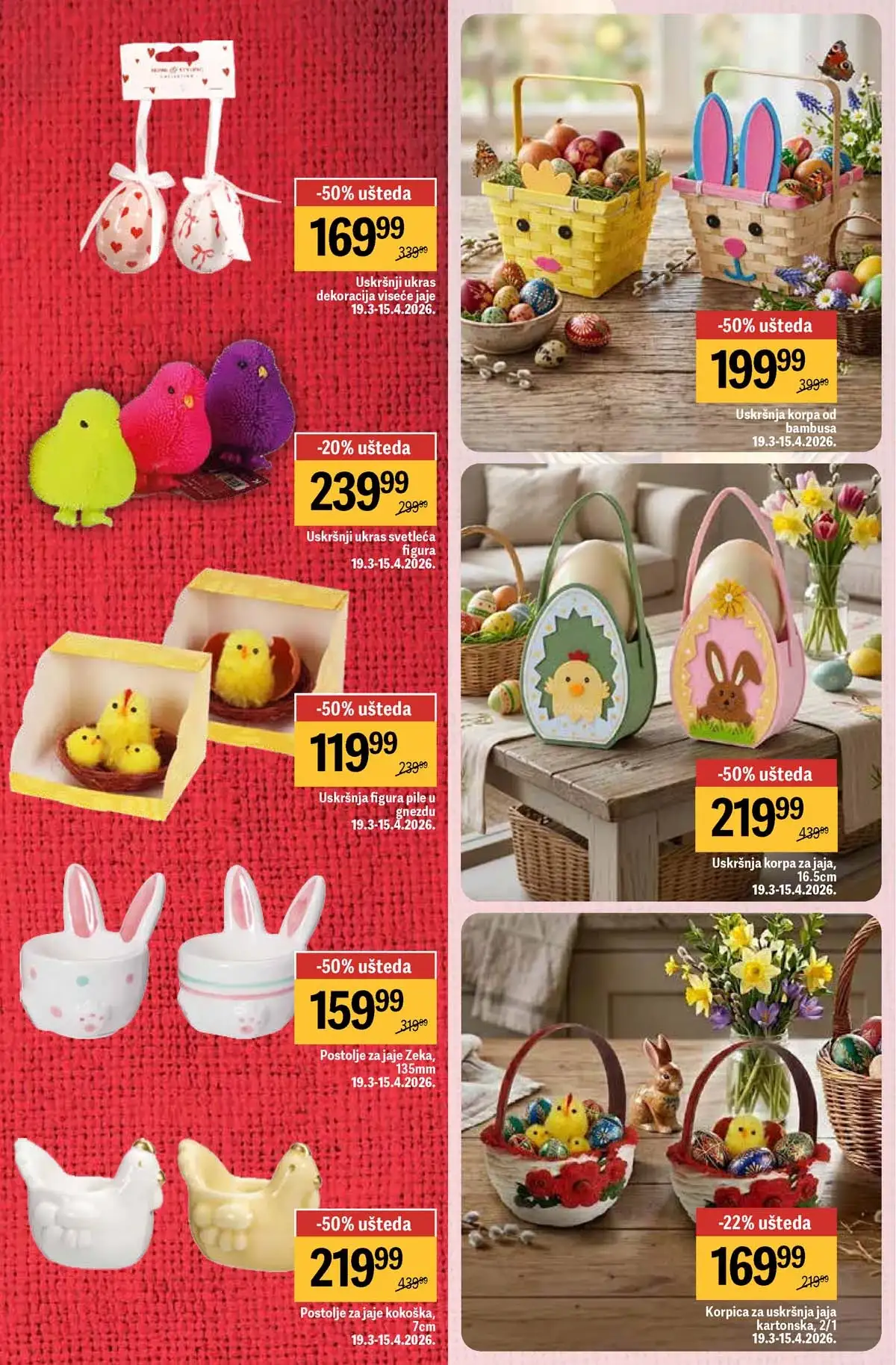 Maxi katalog nedeljna akcija strana 15 oprema za dom popusti do 01. april 2026 Maxi nedeljni katalog strana 15 kućni tekstil i oprema za dom Srbija mart 2026