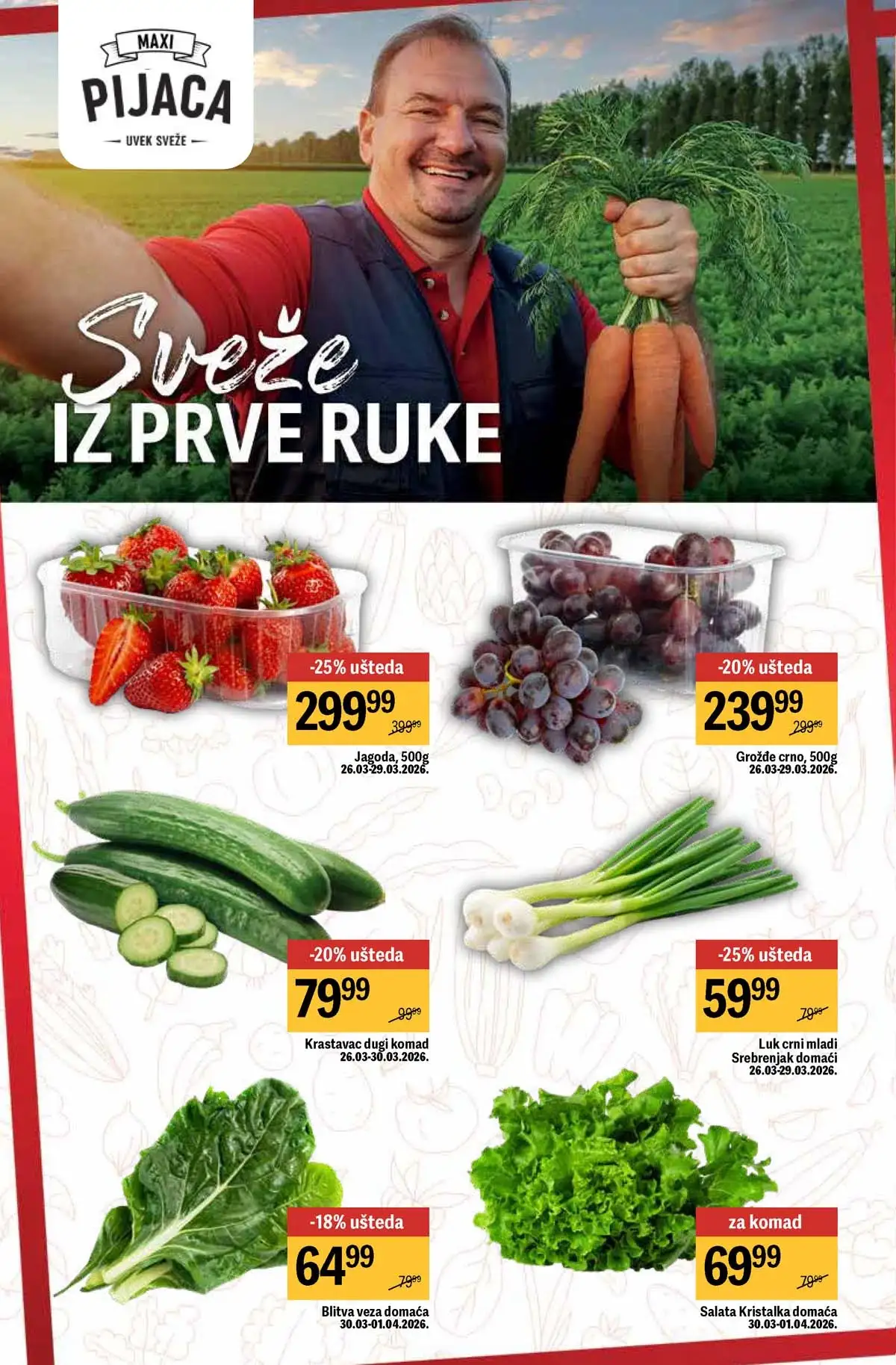 Maxi nedeljna akcija katalog strana 20 promocije do 01. april 2026 Maxi nedeljni katalog strana 20 promocije i kuponi Srbija mart 2026