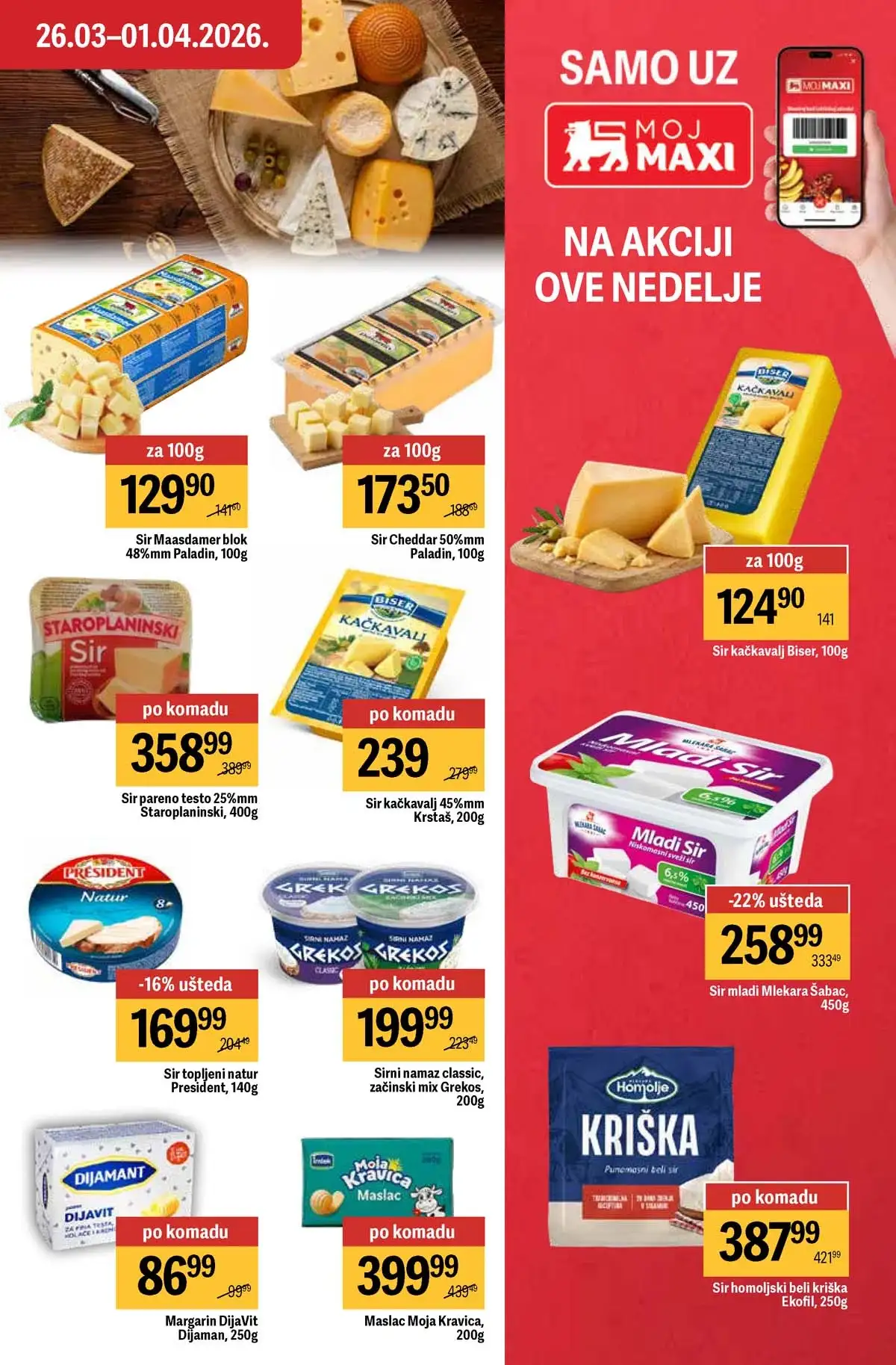 Maxi katalog nedeljna akcija strana 23 dodatni popusti do 01. april 2026 Maxi nedeljni katalog strana 23 dodatne akcije i sniženja Srbija mart 2026