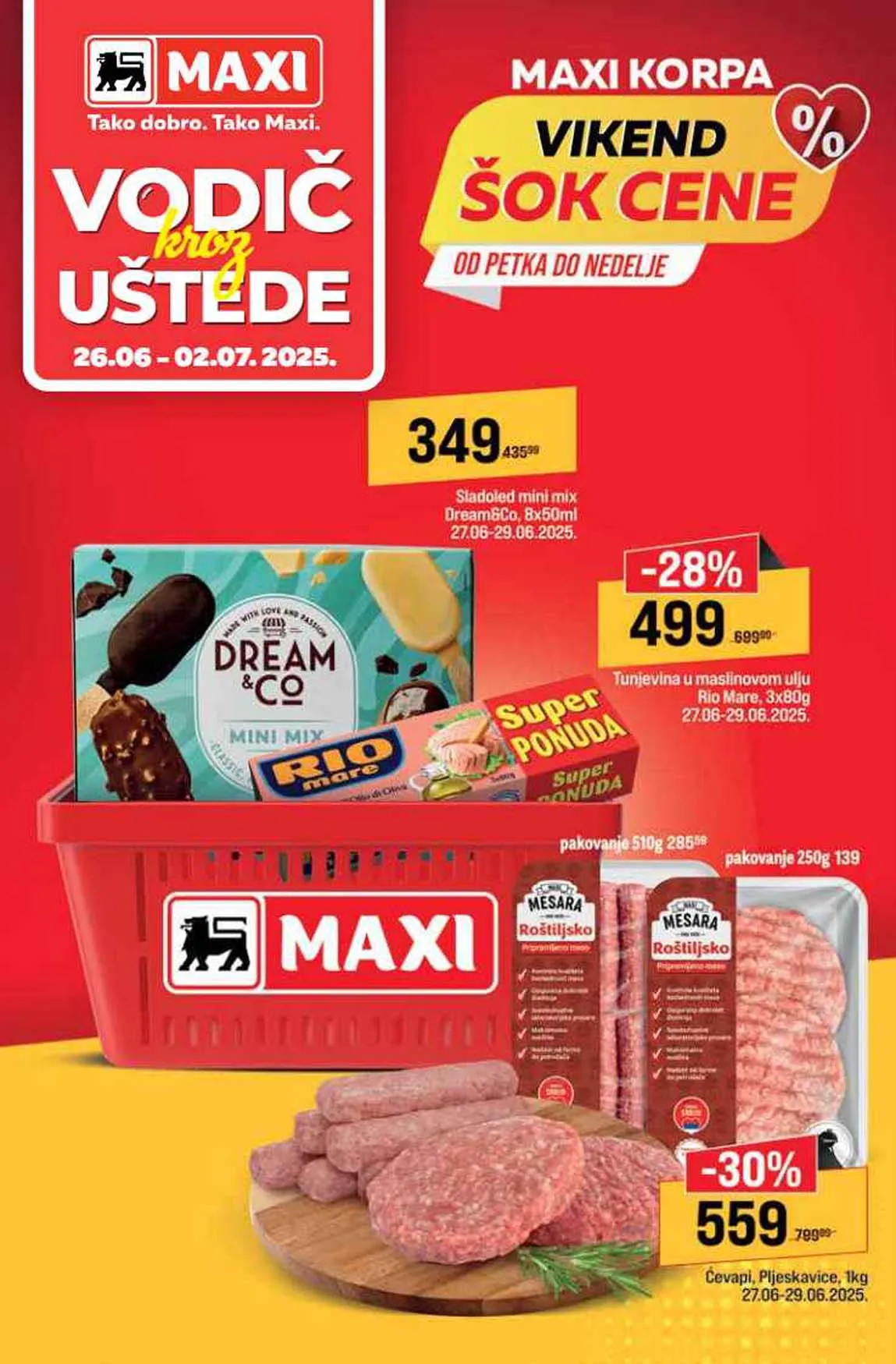 MAXI akcija Katalog sniženja do 02.07.2025
