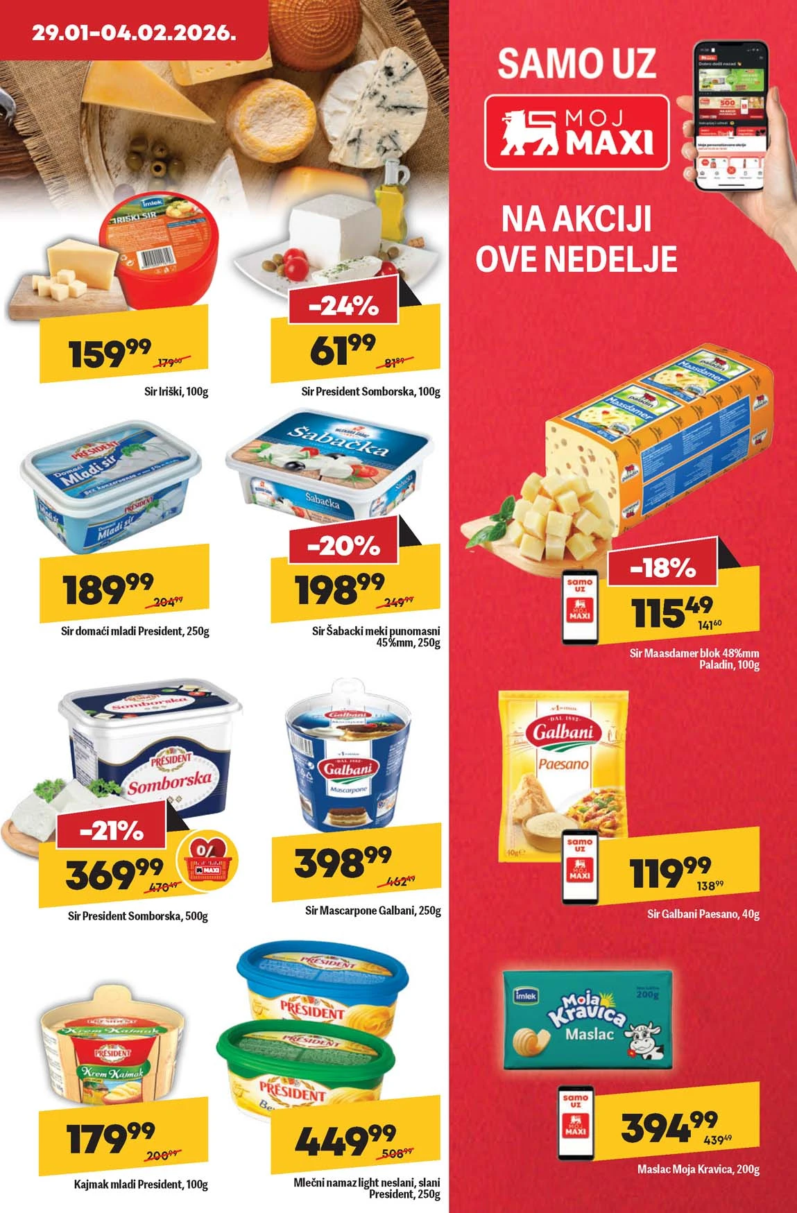 Maxi nedeljna akcija sniženja Maxi nedeljna akcija sniženja