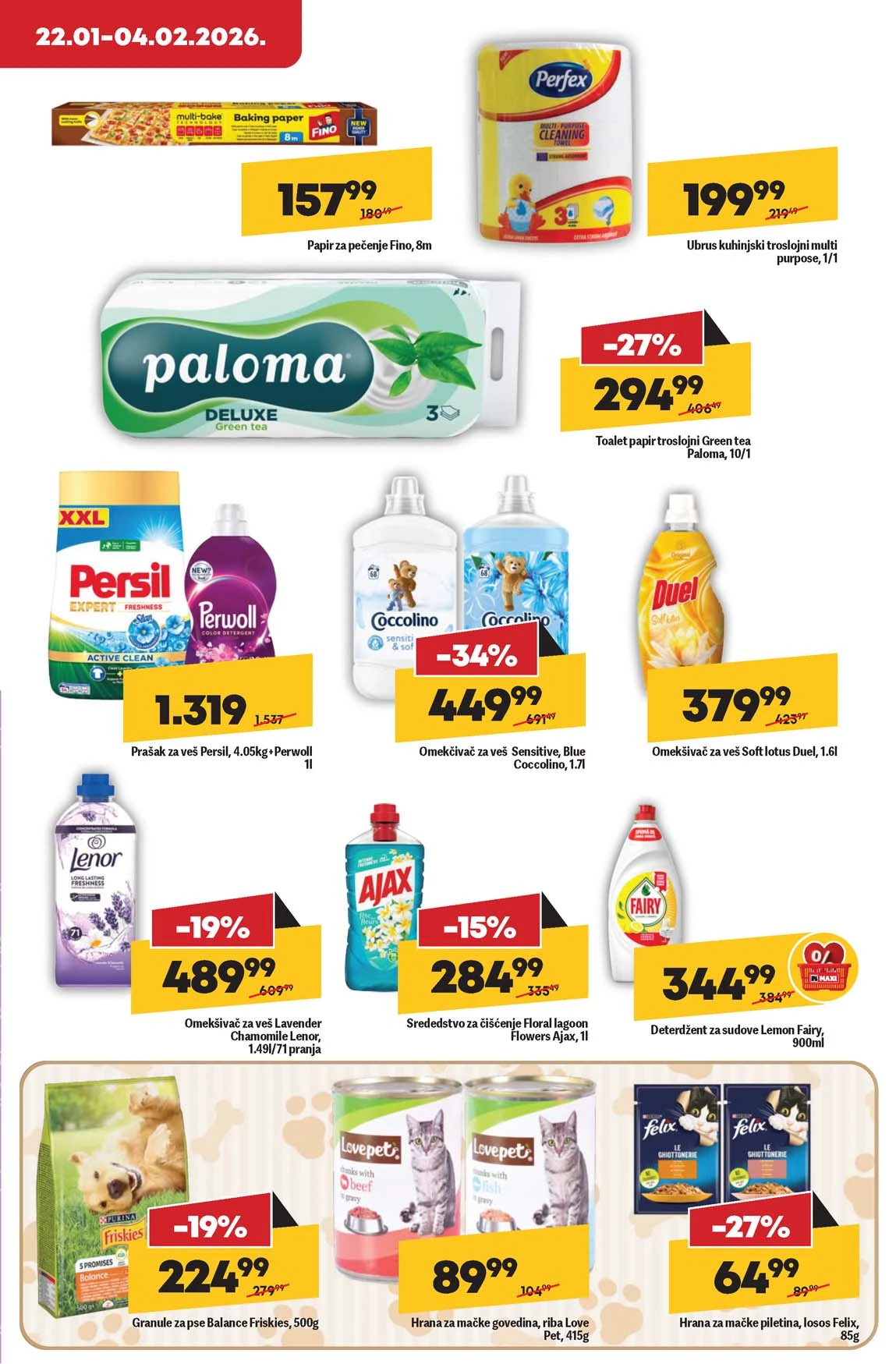 Maxi nedeljna akcija sniženja Maxi nedeljna akcija sniženja