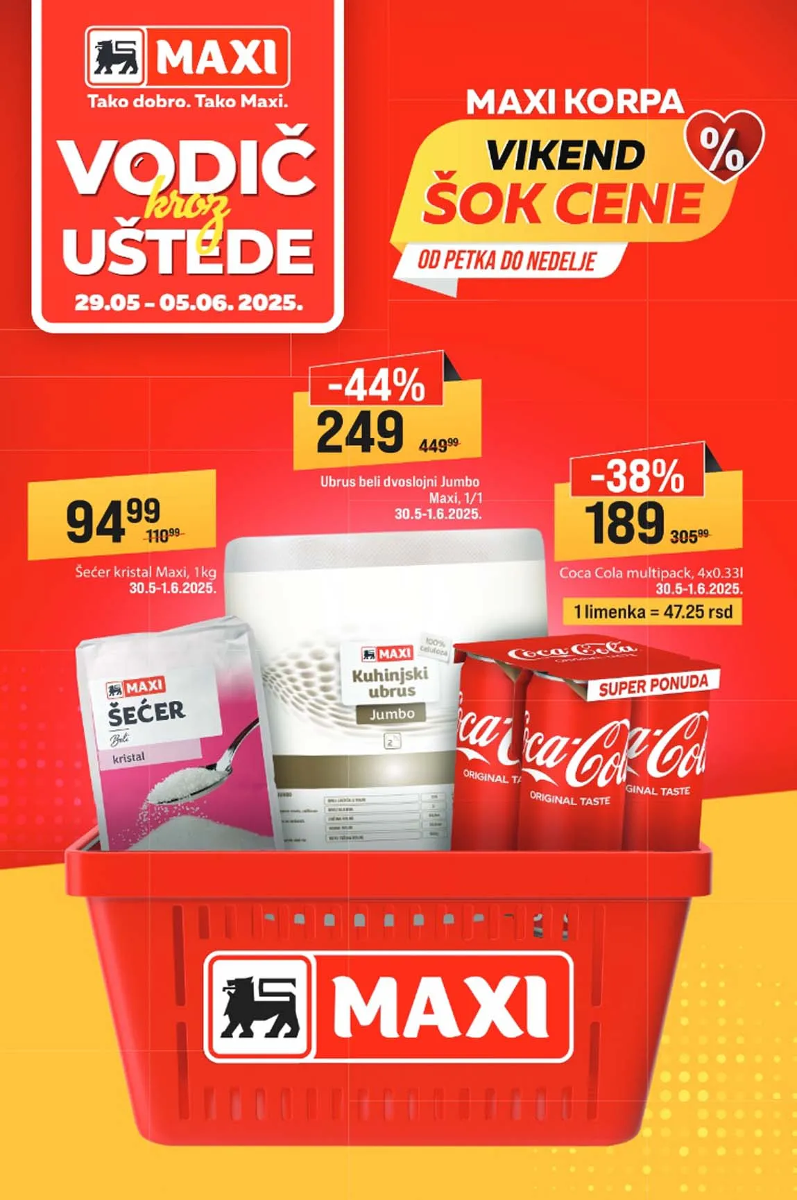 Maxi nedeljna akcija sniženja
