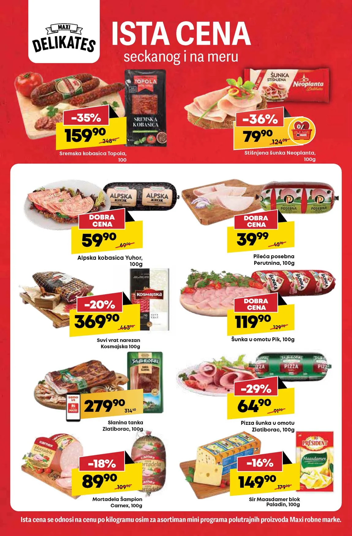 Maxi nedeljna akcija sniženja