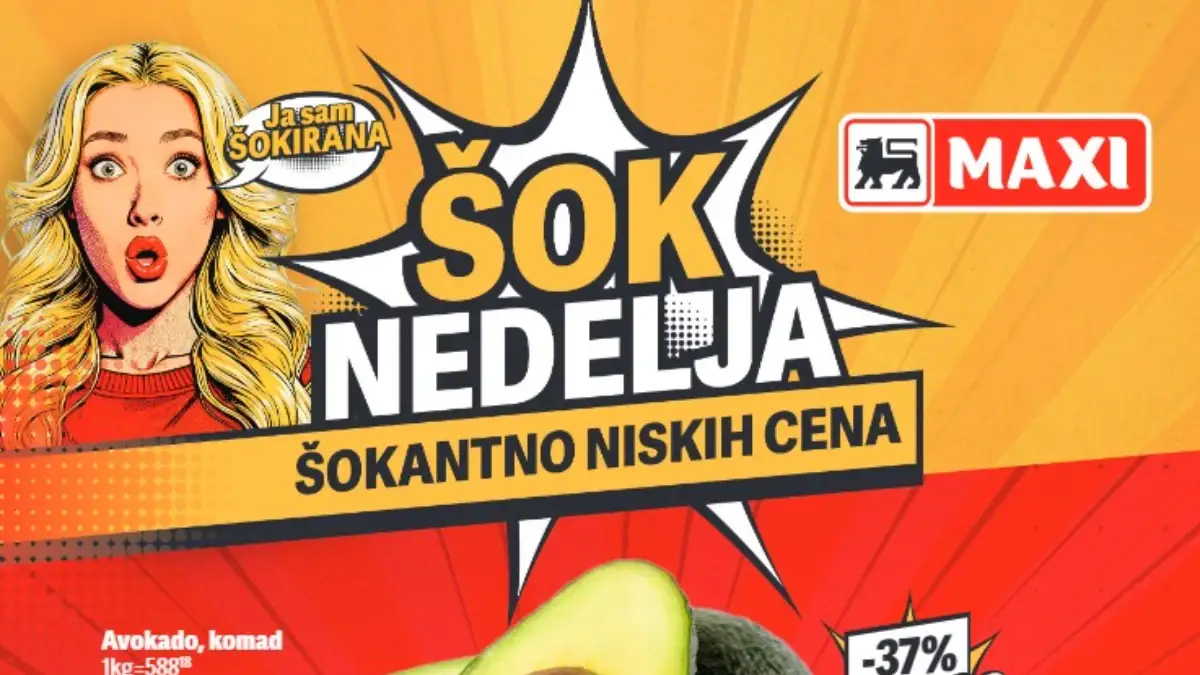 Maxi Šok Nedelja do 50% popusta – šokantno niske cene i akcije do 17.06.2026
