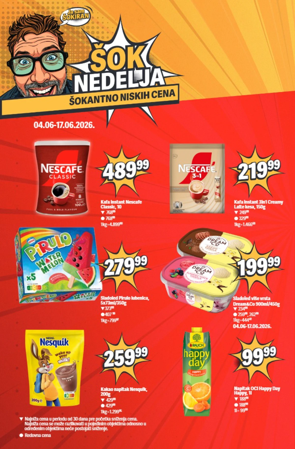 Maxi Šok Nedelja – kafa, sladoledi i sokovi na akciji