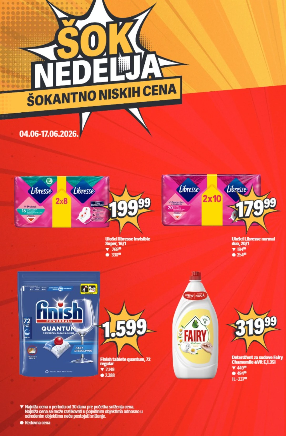 Maxi Šok Nedelja – higijenski proizvodi i sredstva za pranje na akciji