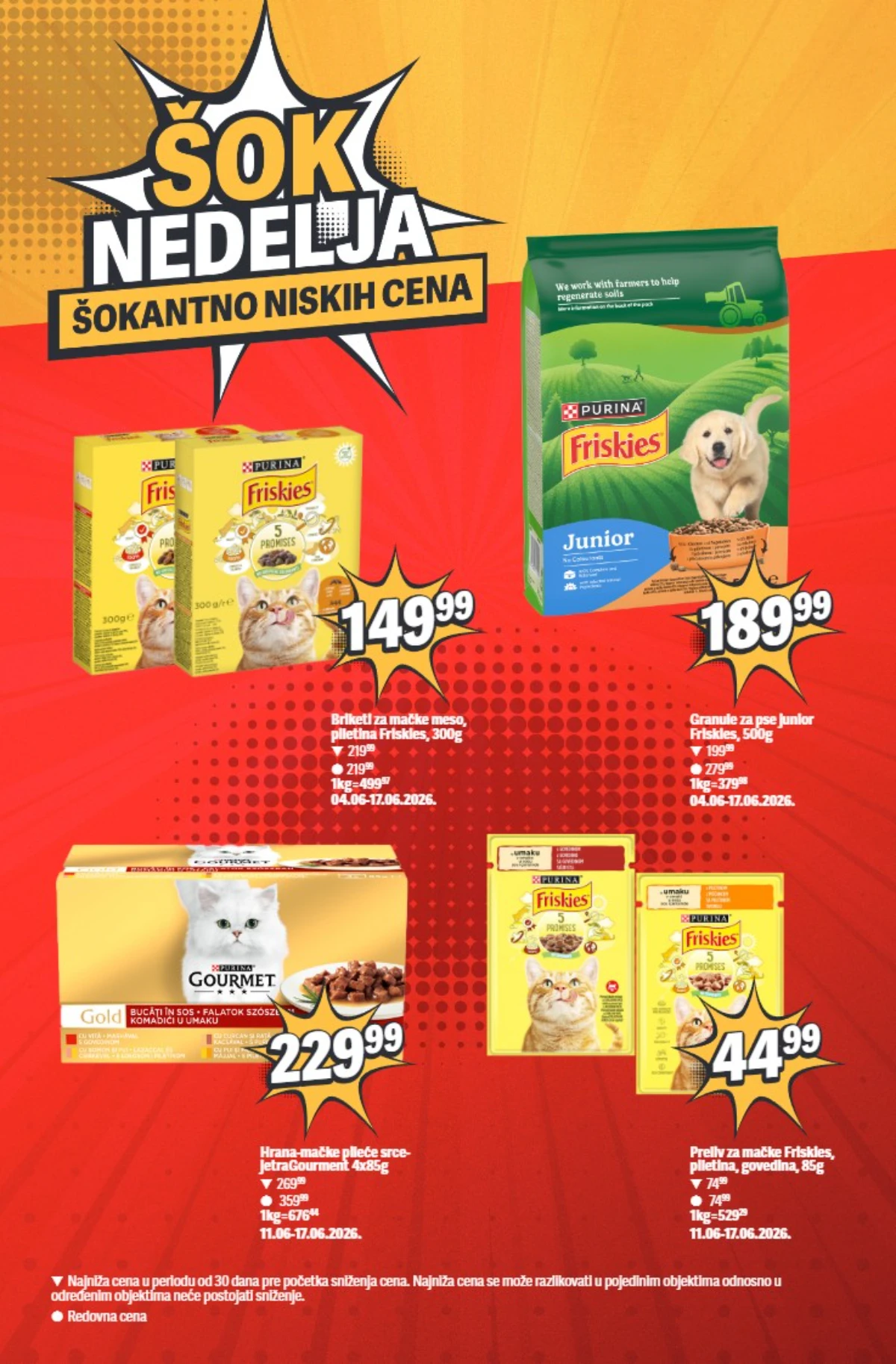 Maxi Šok Nedelja – hrana za pse i mačke na akciji do 17.06.2026
