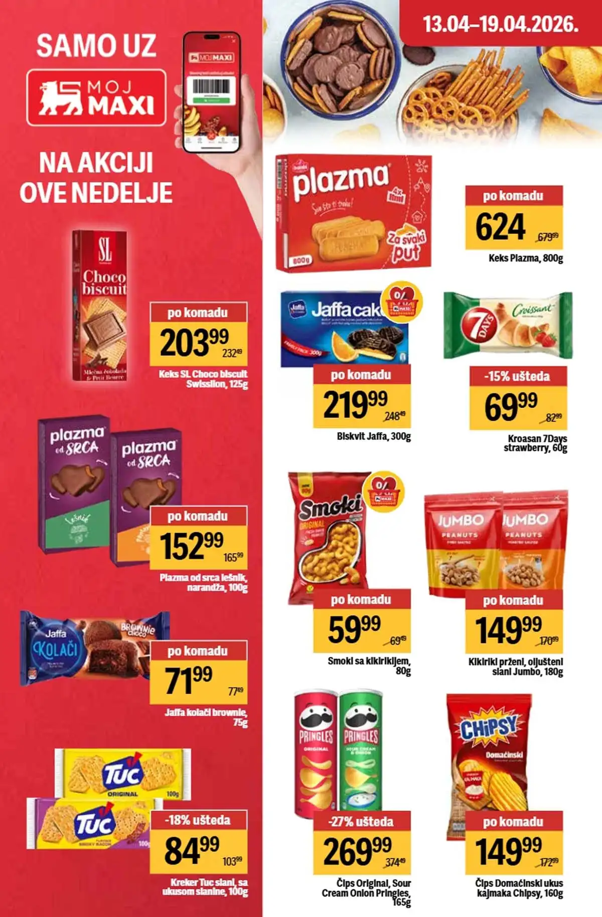Maxi nedeljna akcija katalog strana 16 kuhinjski aparati popusti do 19. april 2026 Maxi nedeljni katalog strana 16 kuhinjski aparati i oprema akcija Srbija april 2026