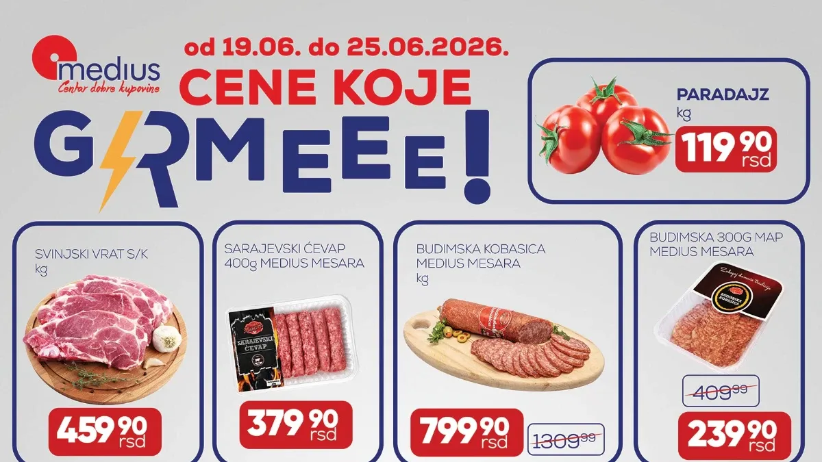 Medius akcija do 42% popusta – Cene koje grme i nova ponuda do 25.06.2026