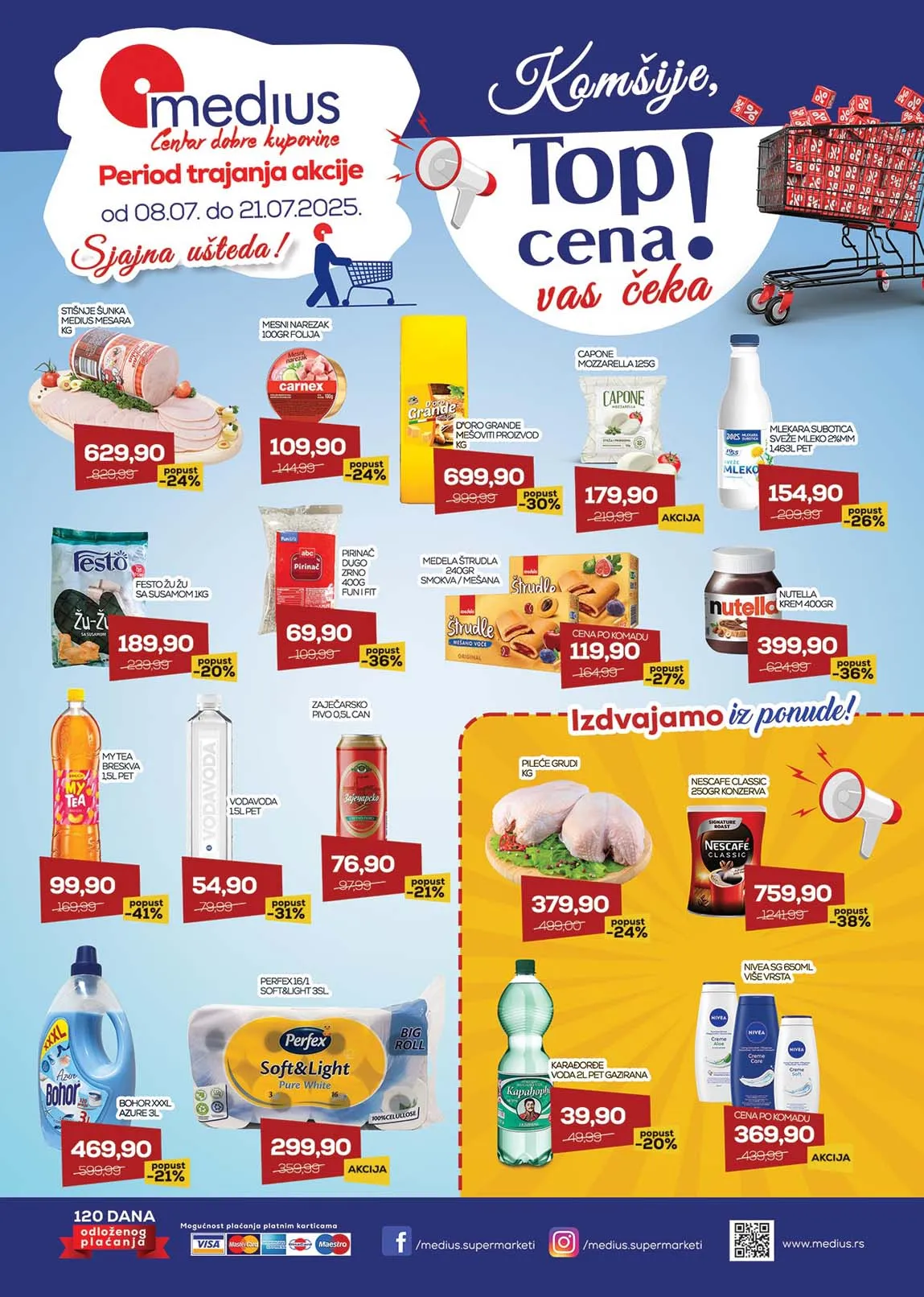 Medius – TOP CENA akcija do 21. jula 2025. | Popusti do 50%
