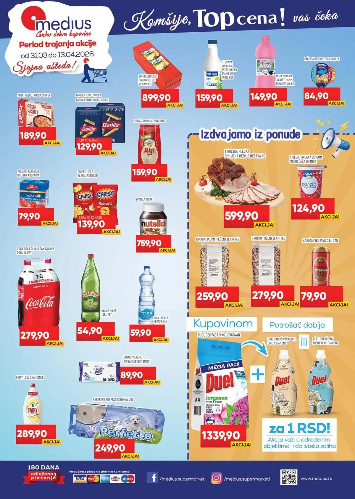Medius Top cena katalog – akcija i sniženja do 13. aprila  2026. prva strana
