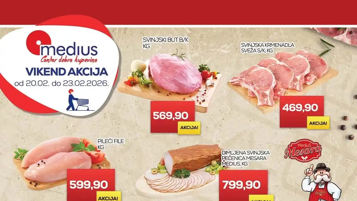 Medius vikend akcija sniženja februar 2026 - velika sniženja i super uštede