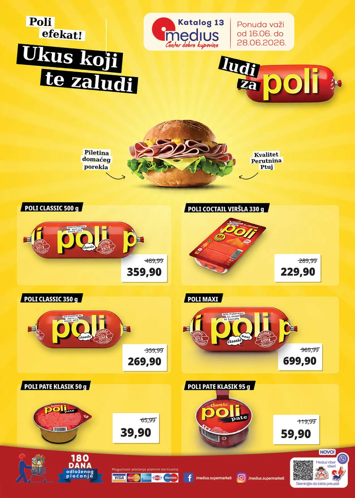 Medius katalog do 28.06.2026 – prehrana, meso, delikatesi i proizvodi za svakodnevnu kupovinu na sniženju