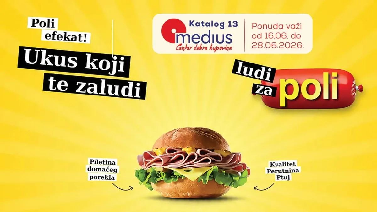 Medius katalog do 28.06.2026 – stotine proizvoda na akciji i cene od 39,90 dinara