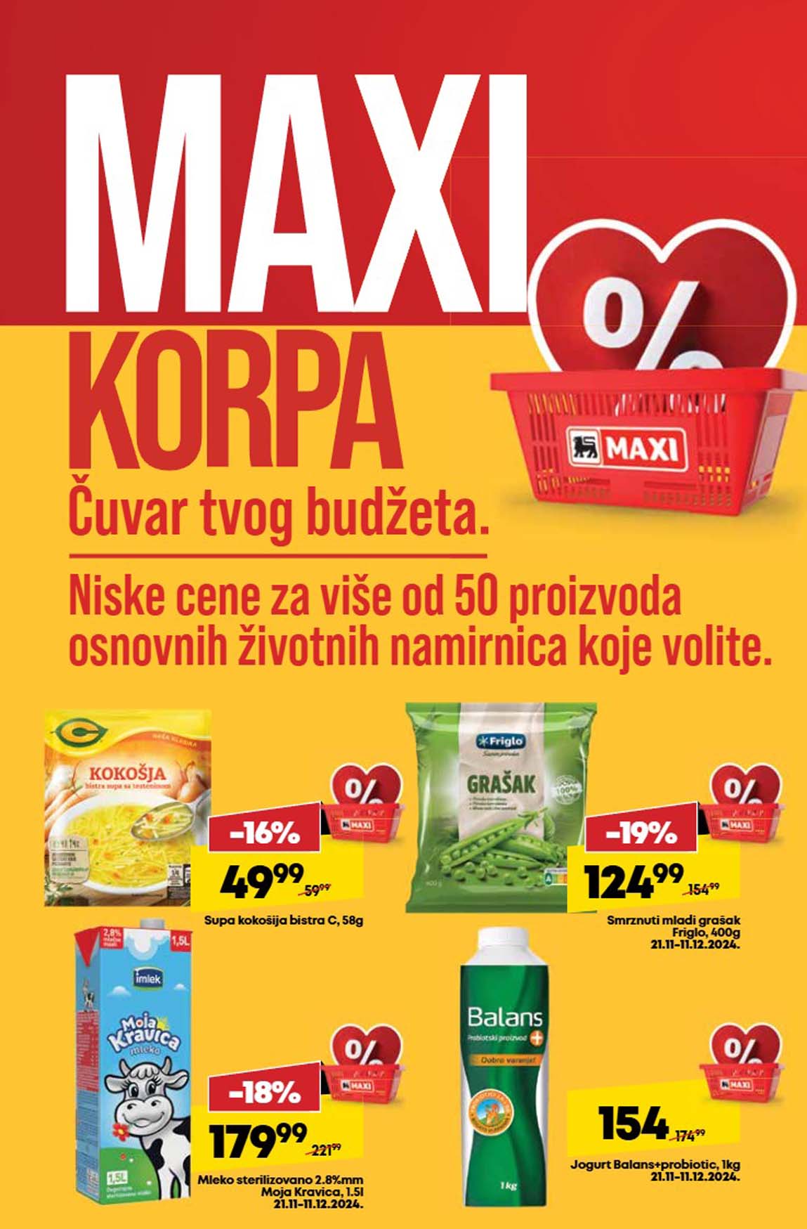 Mega Maxi nedeljna akcija sniženja