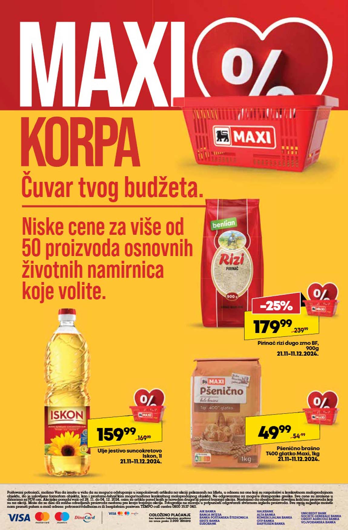 Mega Maxi nedeljna akcija sniženja