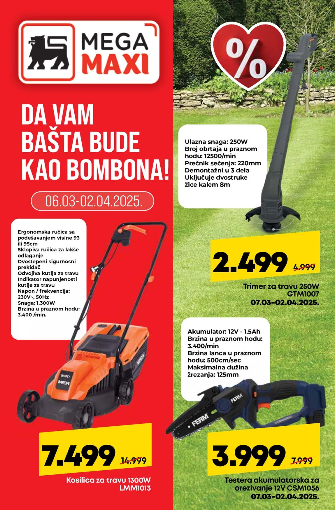 MEGA MAXI Akcija Da vam bašte bude kao bombona sniženja do 02.04.2025 