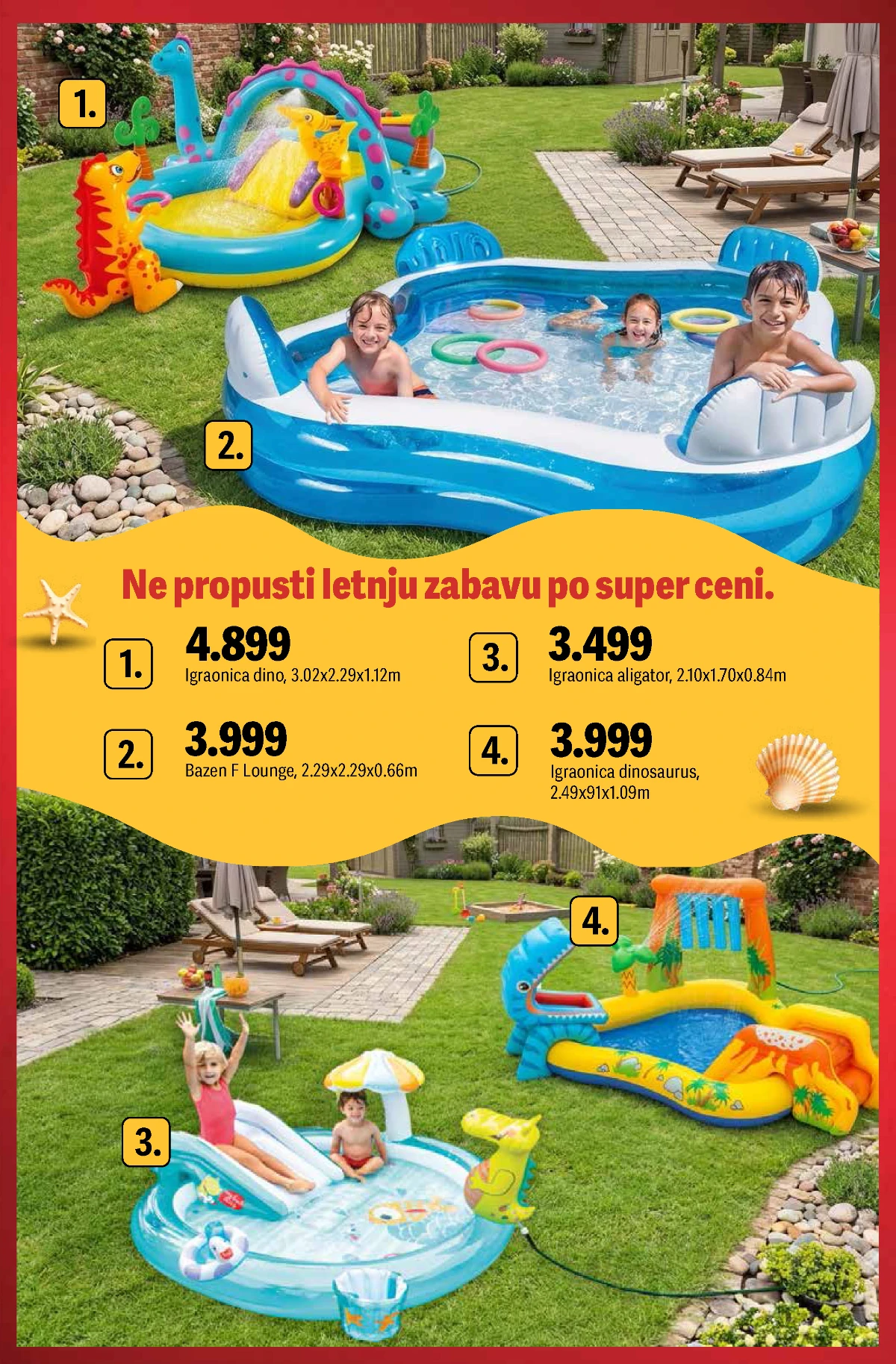 Mega Maxi letnja zabava 2026 – vodene igraonice i bazeni za decu