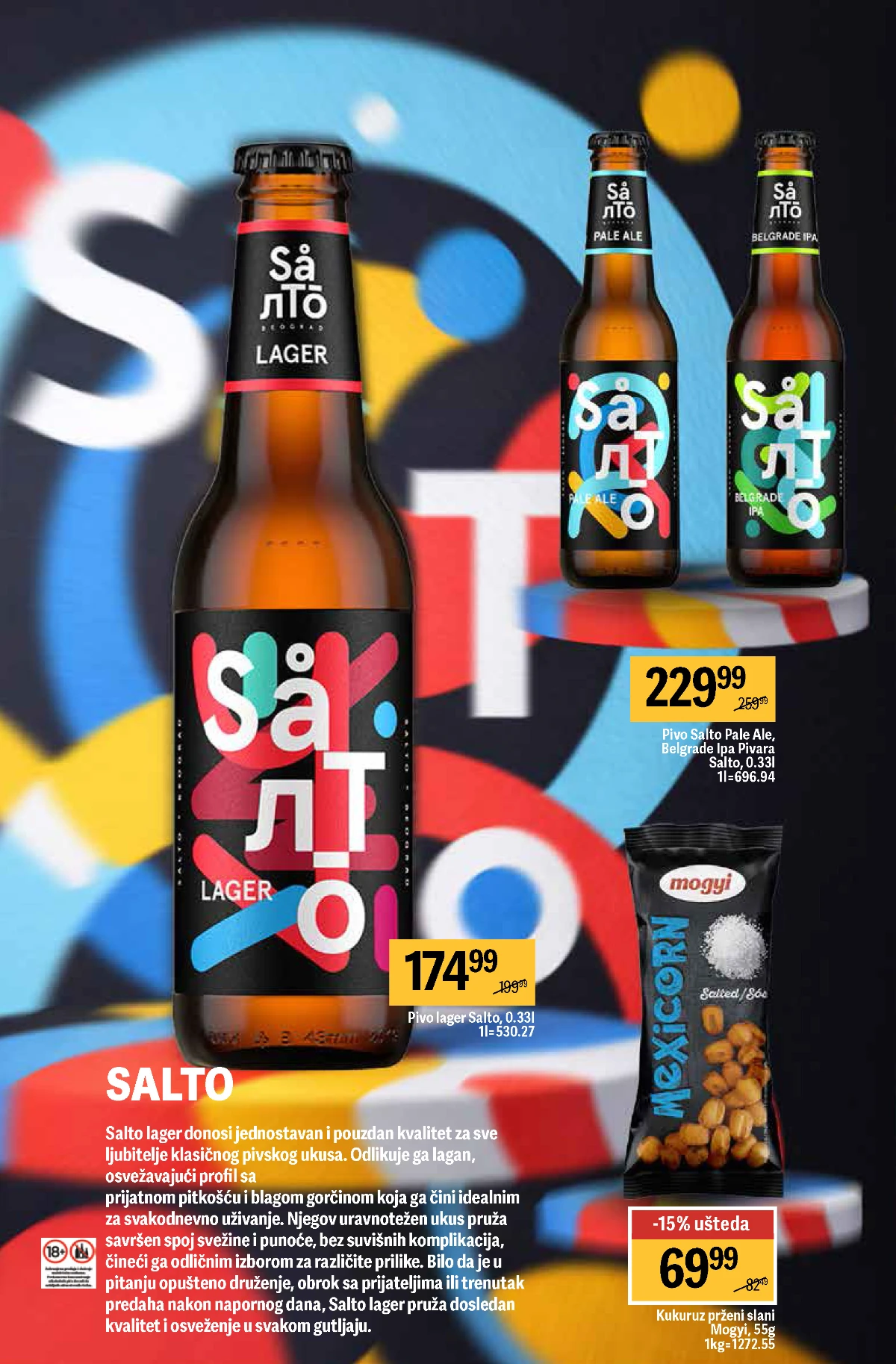 Maxi pivski katalog strana 8 – premium i standardna piva na akciji