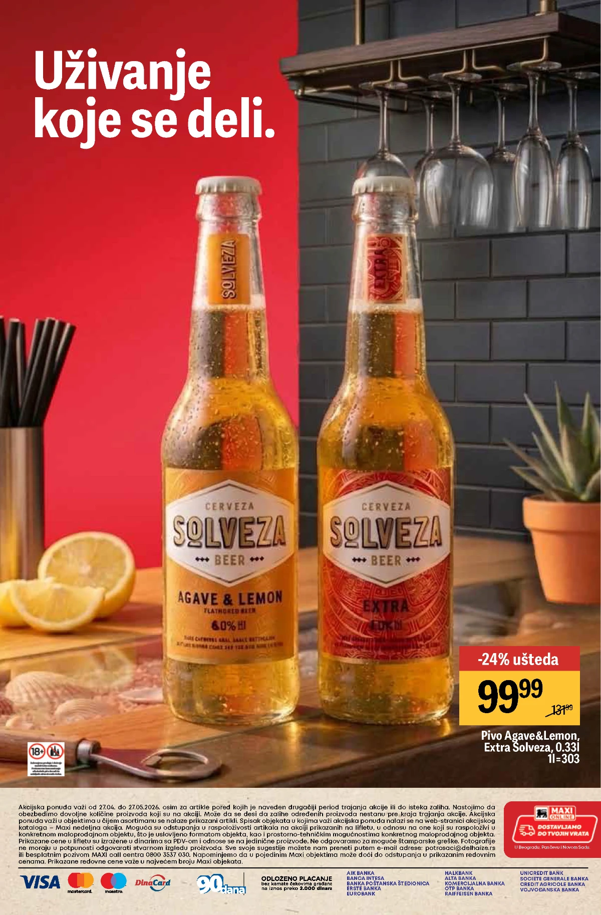 Maxi pivski katalog strana 16 – završna strana kataloga akcija piva 2026