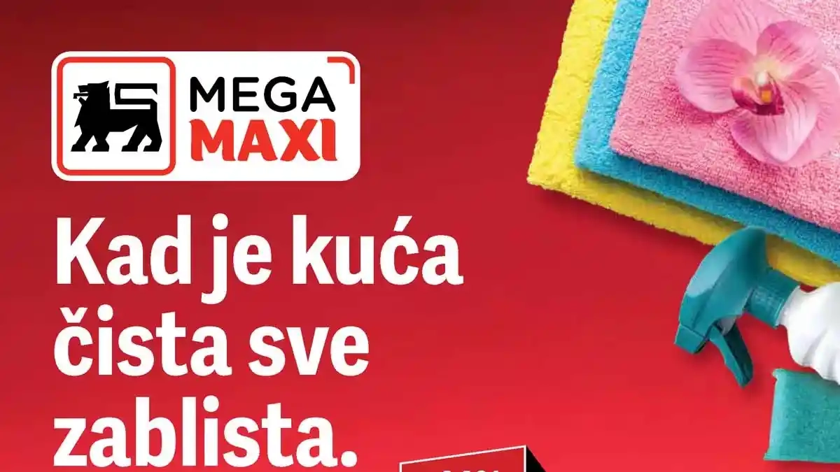 MEGA Maxi akcija kućna hemija i sredstva za čišćenje na sniženju do 18. marta 2026