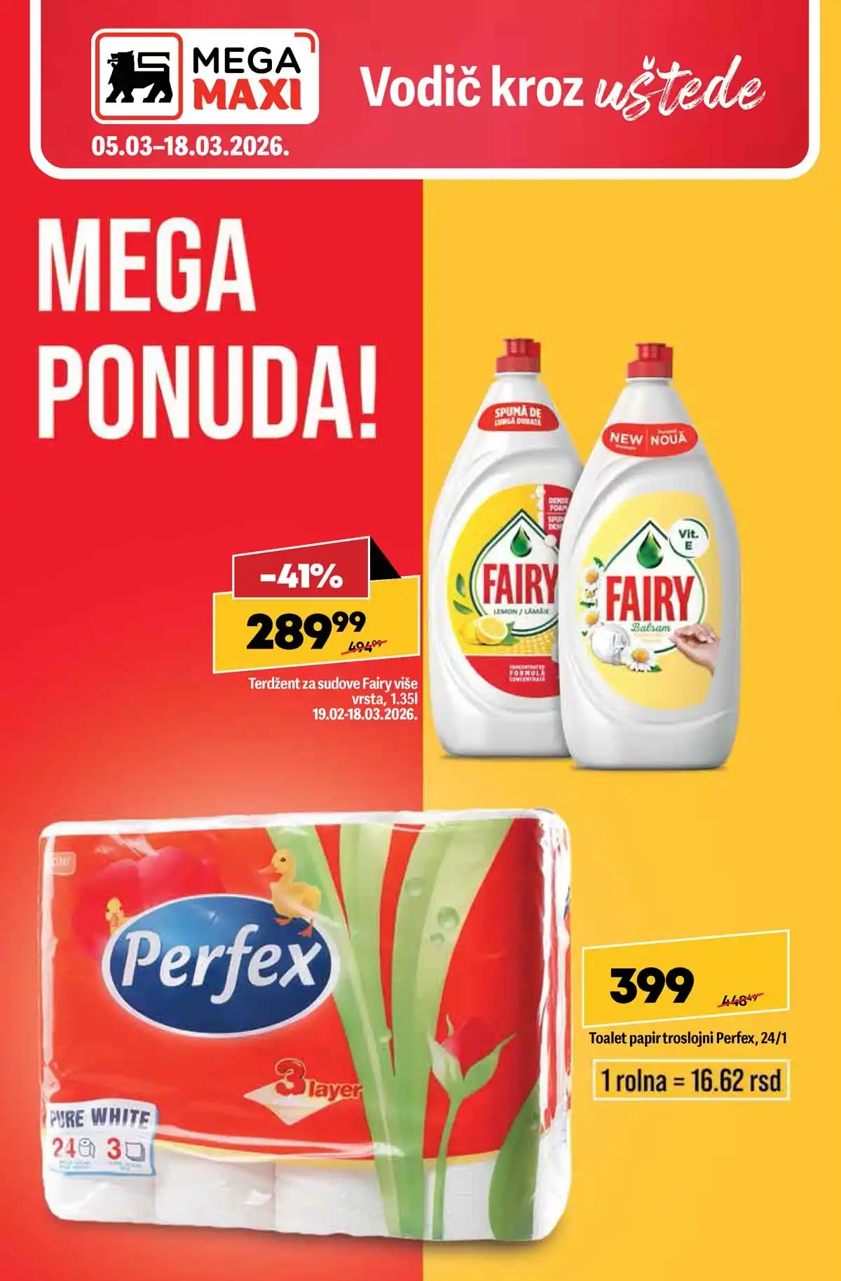 MEGA Maxi katalog sniženja do 57% na prehranu i kućne proizvode