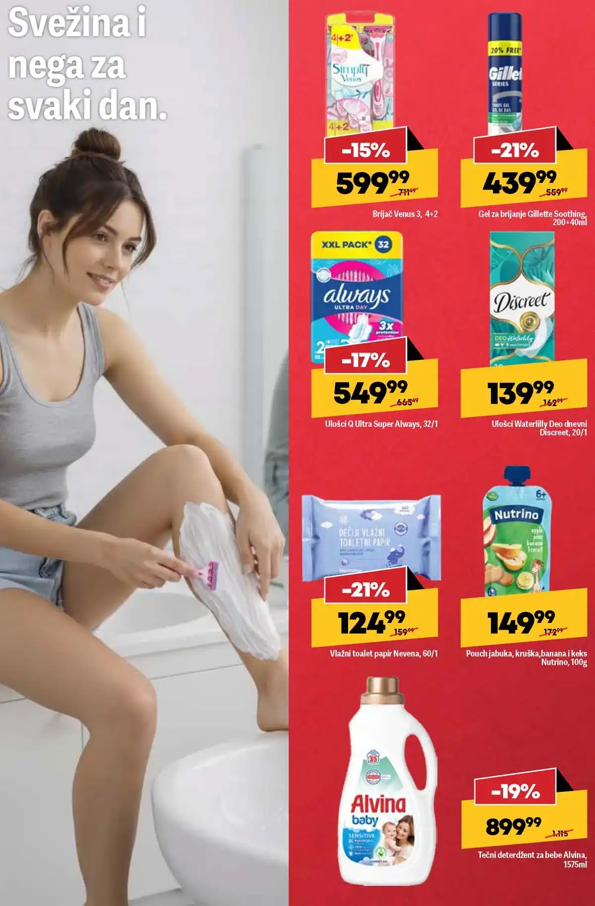 Maxi akcija veliki izbor proizvoda na sniženju – strana 6 MEGA Maxi katalog akcijska ponuda prehrane i potrepština – strana 6