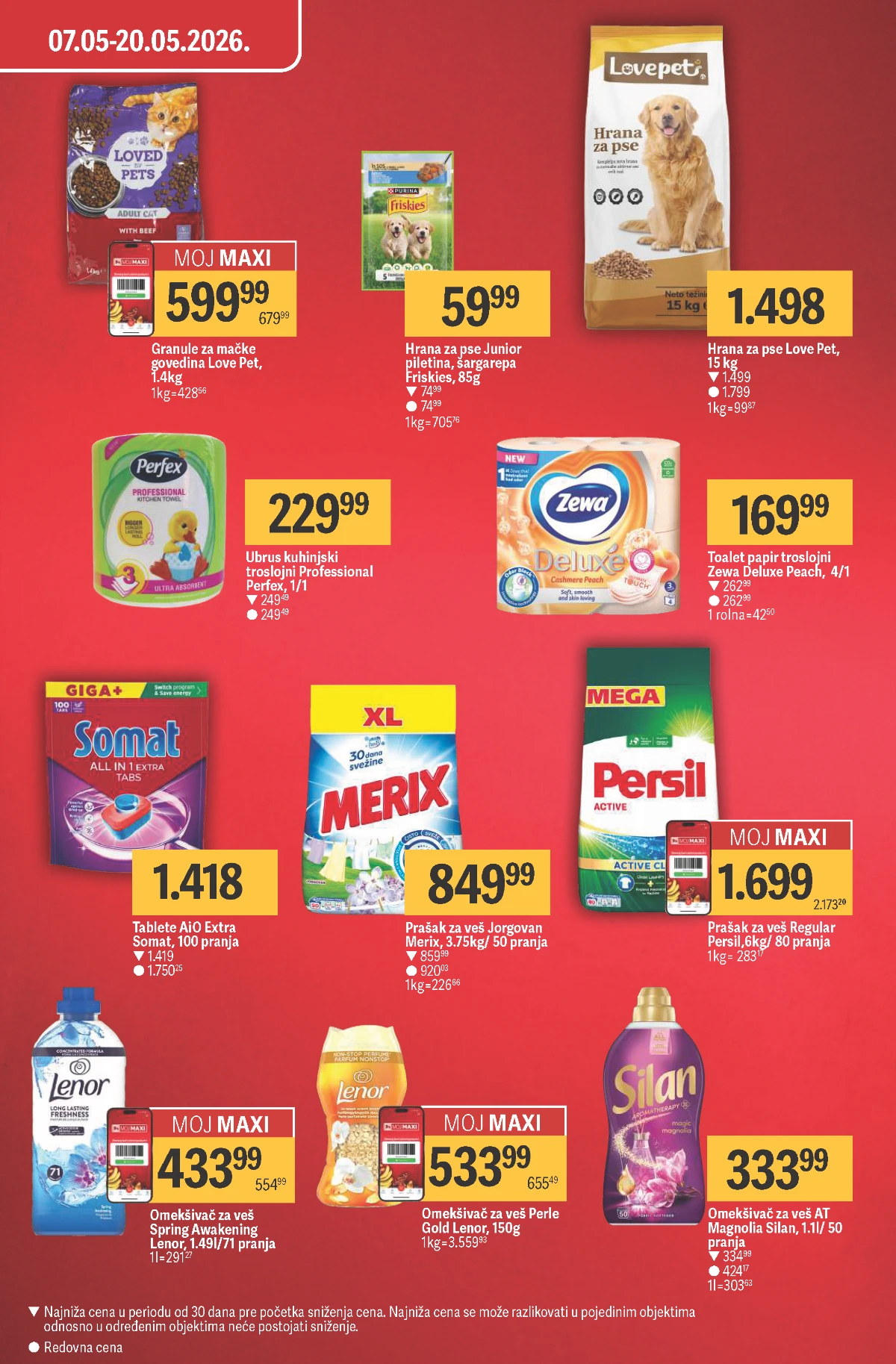Mega Maxi katalog – Persil, Merix, Lenor i proizvodi za domaćinstvo