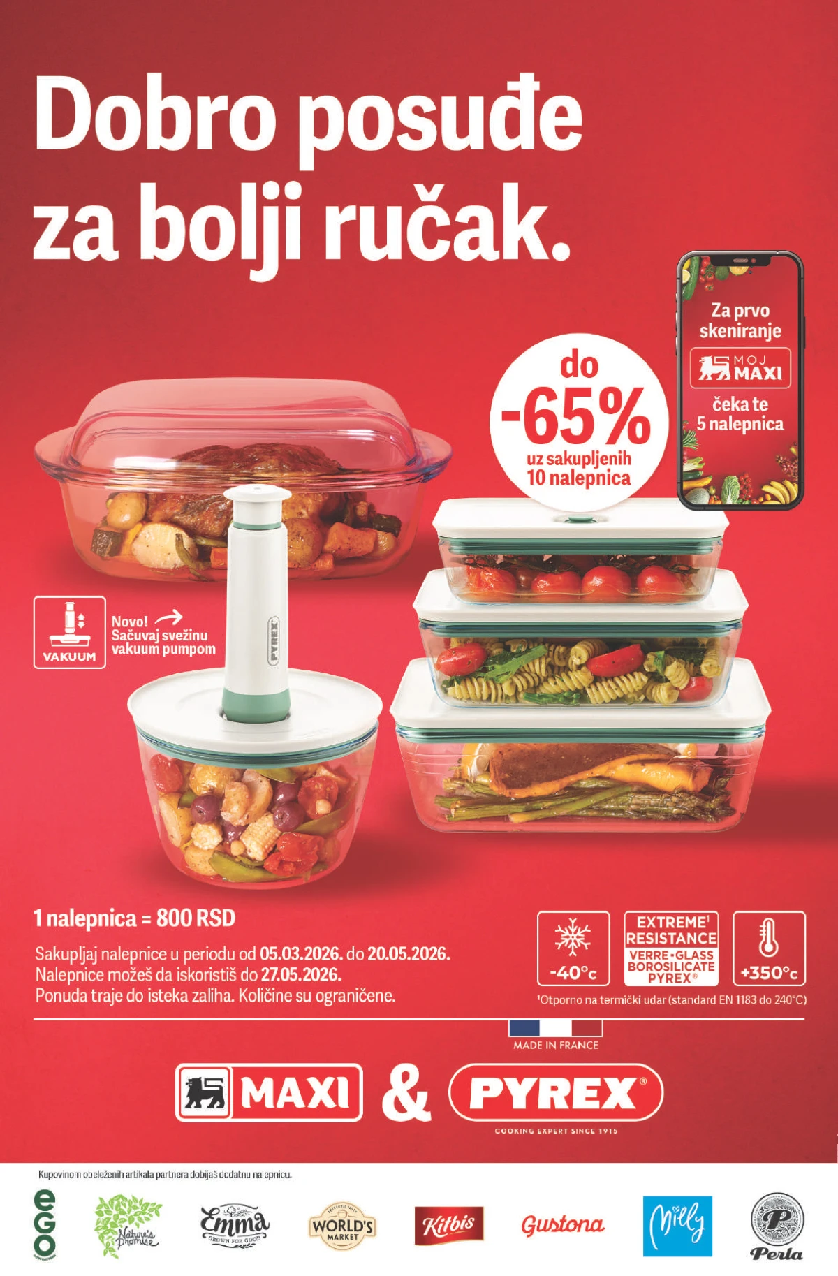 Mega Maxi Pyrex akcija – vakuum posude i stakleno posuđe do -65%