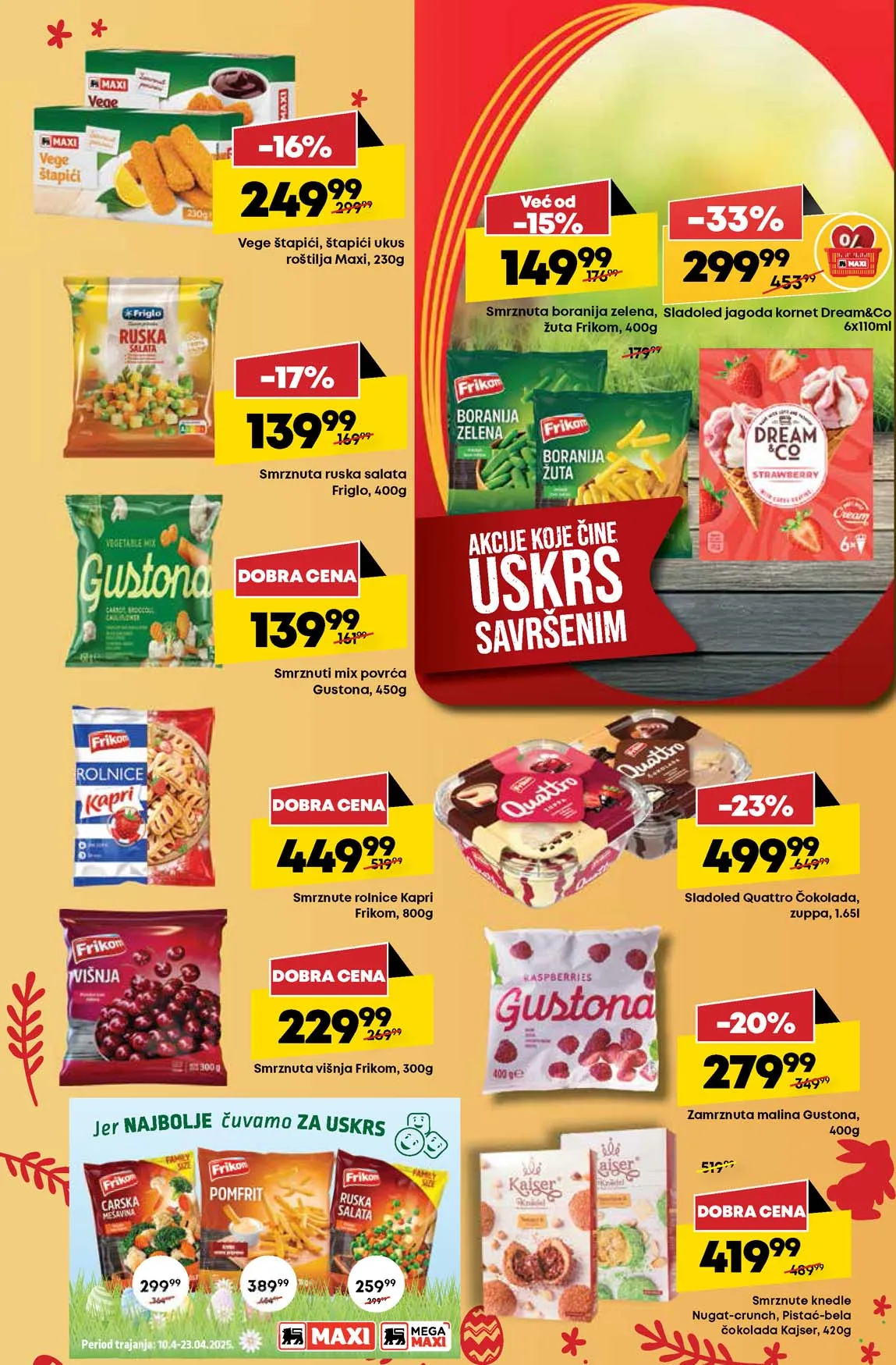 Mega Maxi nedeljna akcija sniženja